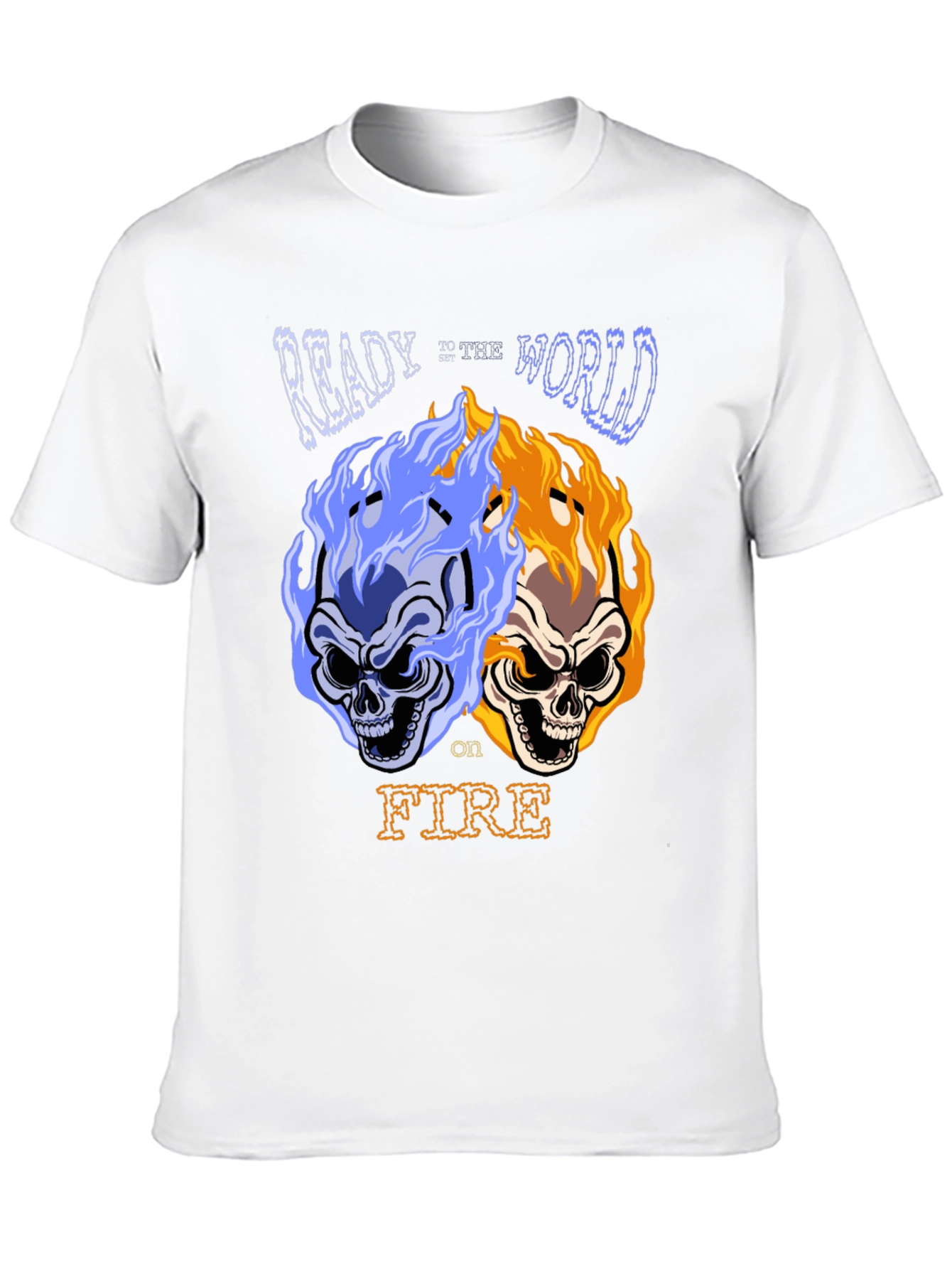 Ready to ignite the world skull T-shirt
