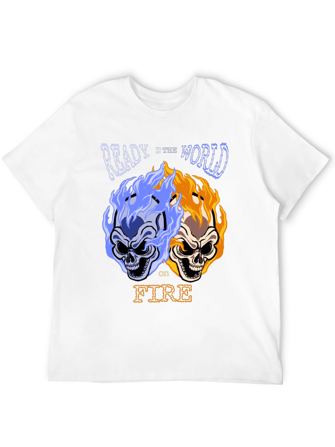 Ready to ignite the world skull T-shirt