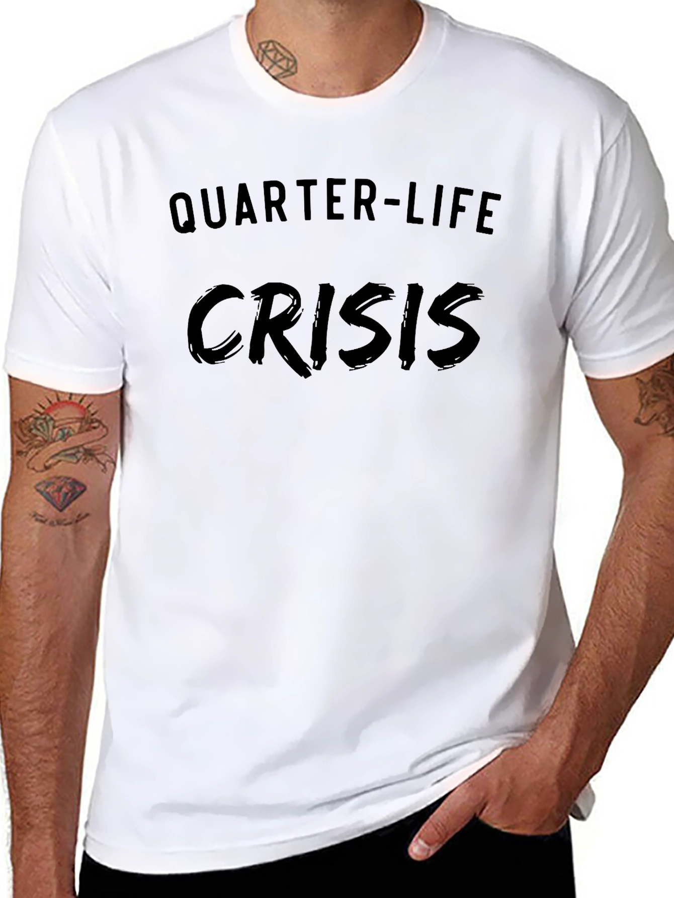 Quarter-Life Crisis T-Shirt - Dark Humor Tee