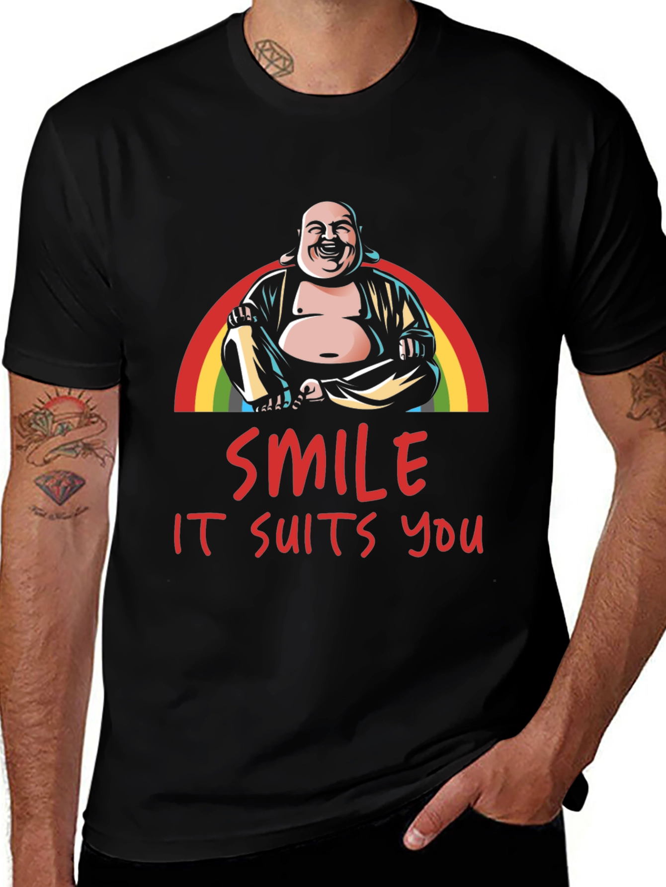Buddha Smile T-Shirt - It Suits You!