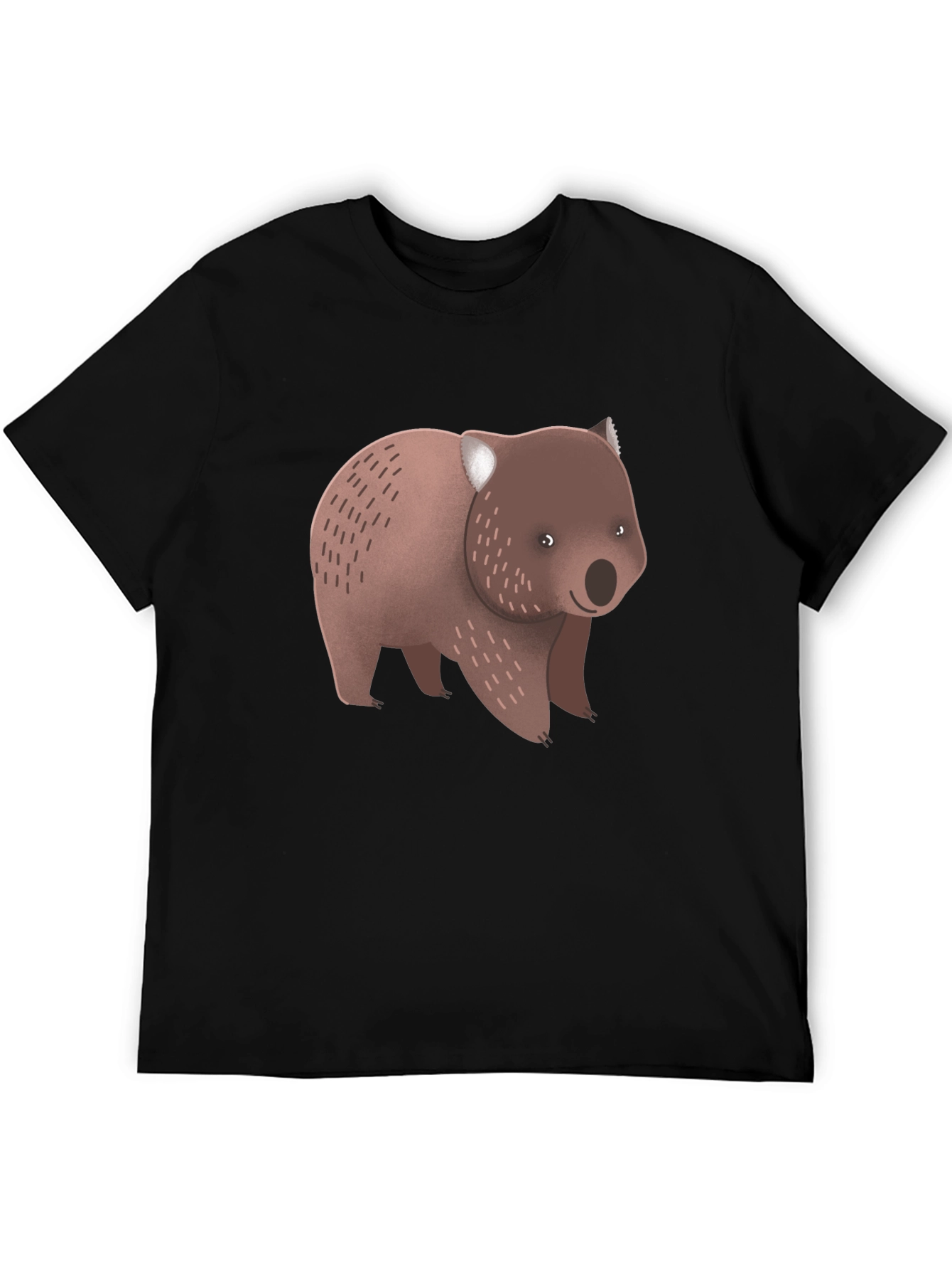 Wombat Graphic Tee - Unisex Black T-Shirt