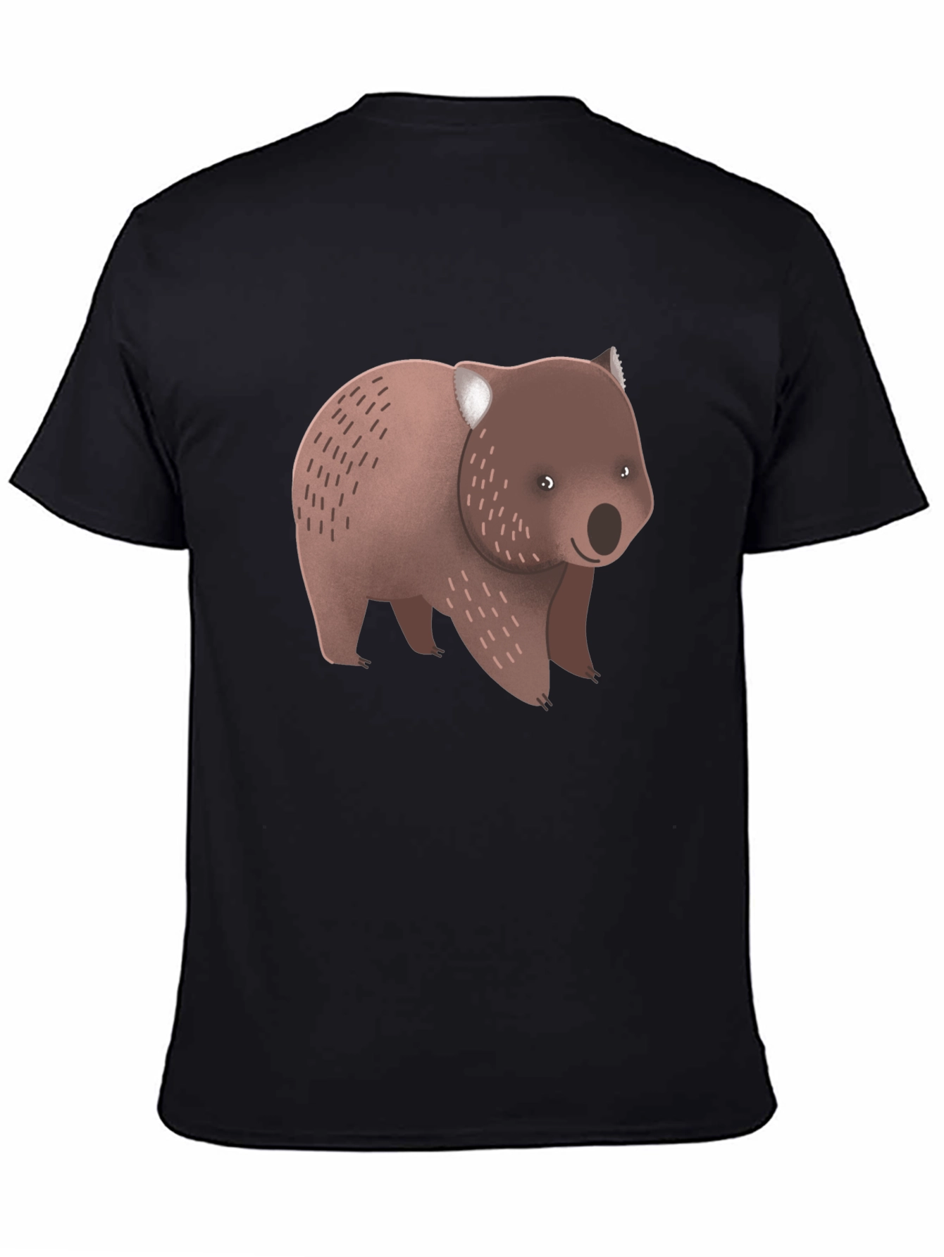 Wombat Graphic Tee - Unisex Black T-Shirt