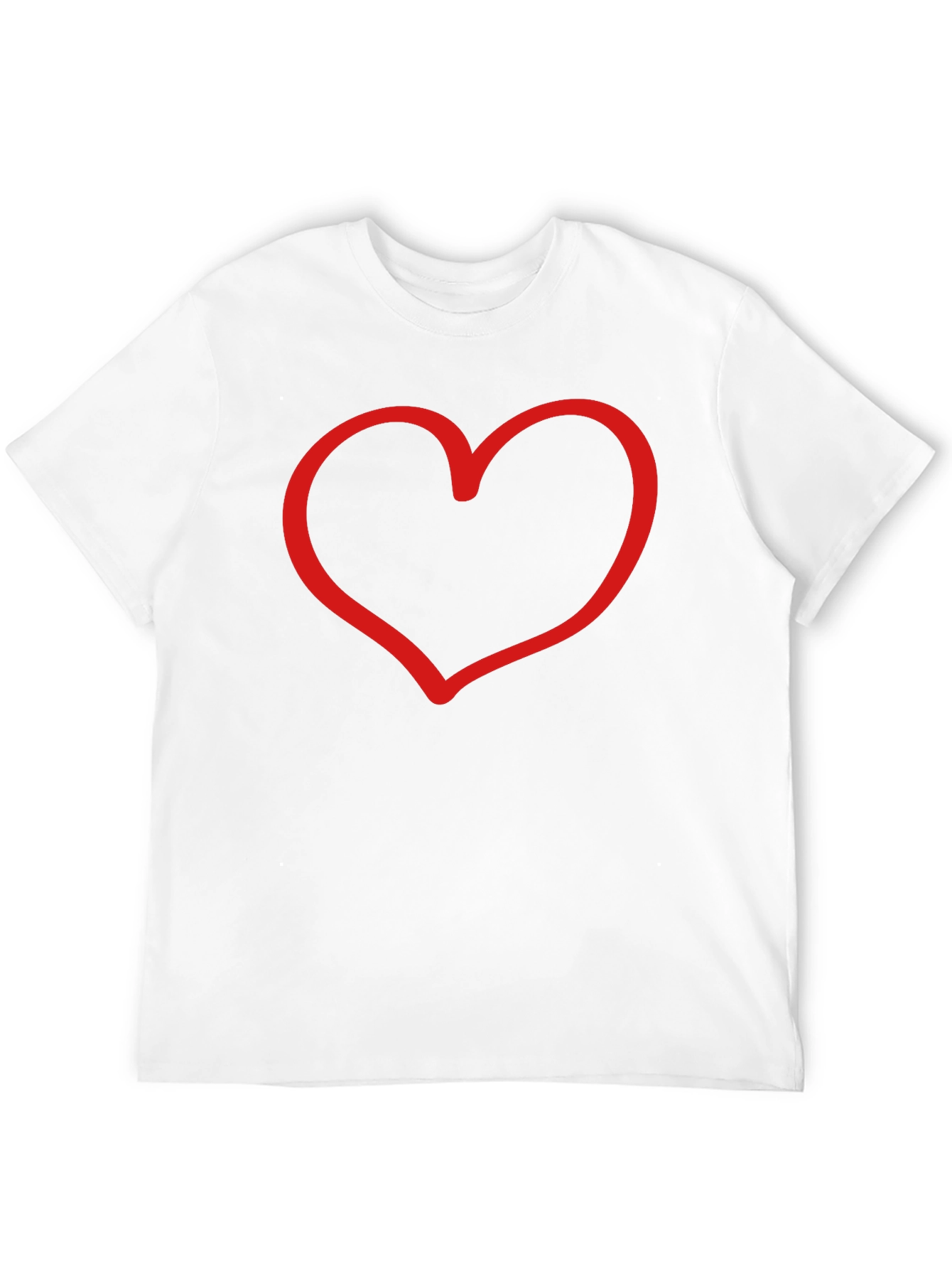Heart Graphic Black T-Shirt - Stylish Casual Wear