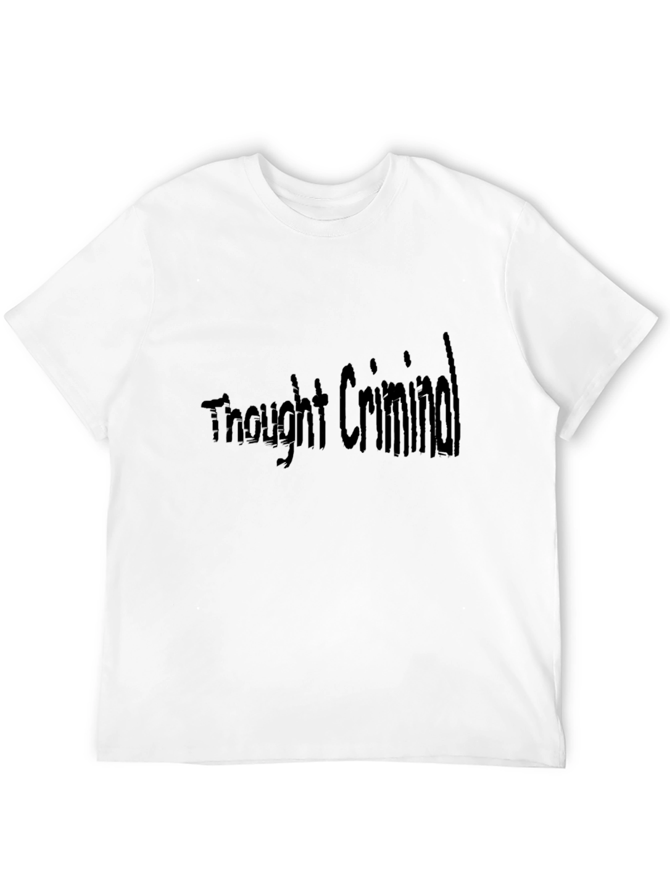 Thought Criminal Black T-Shirt - Express Yourself