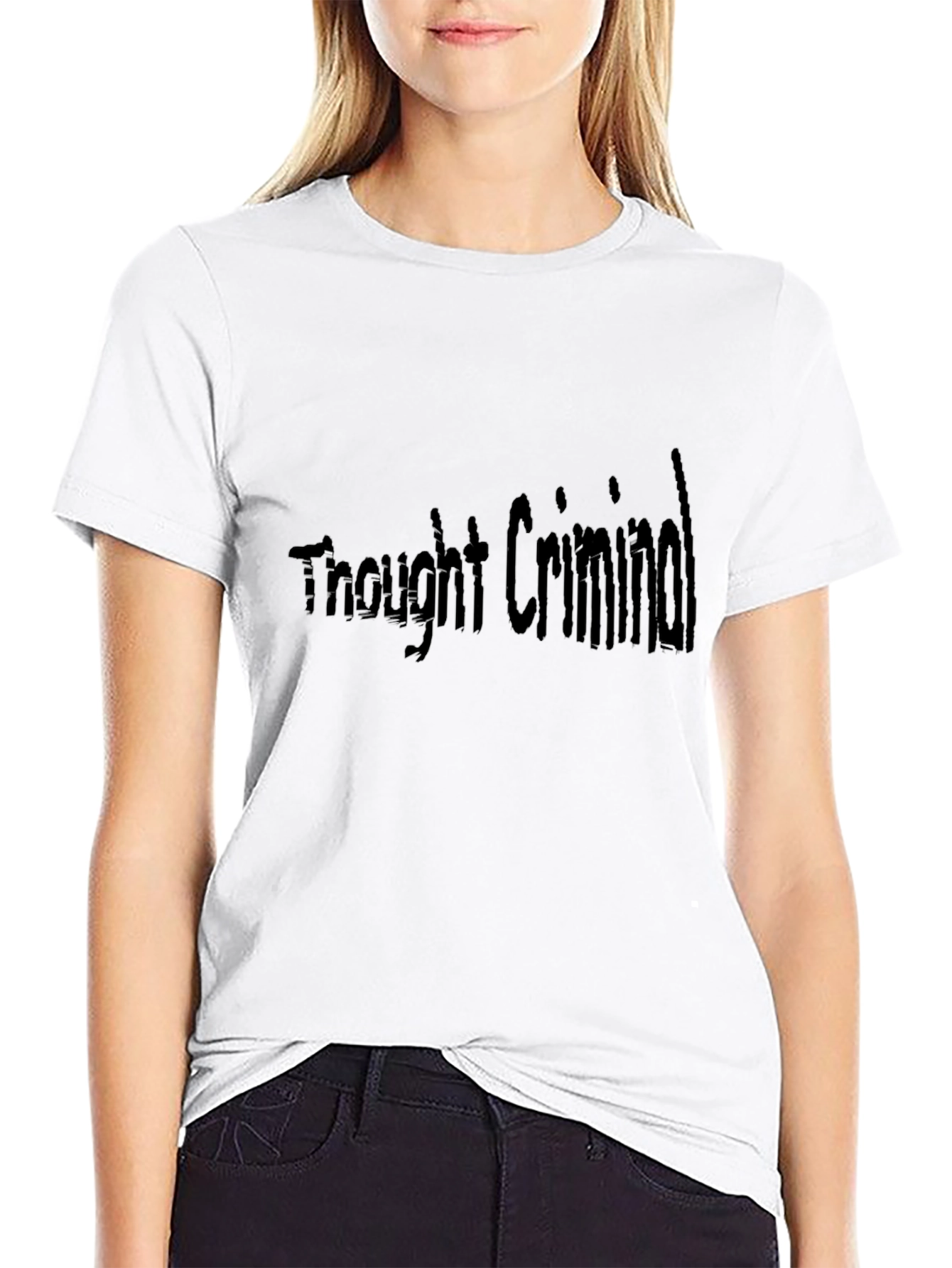Thought Criminal Black T-Shirt - Express Yourself