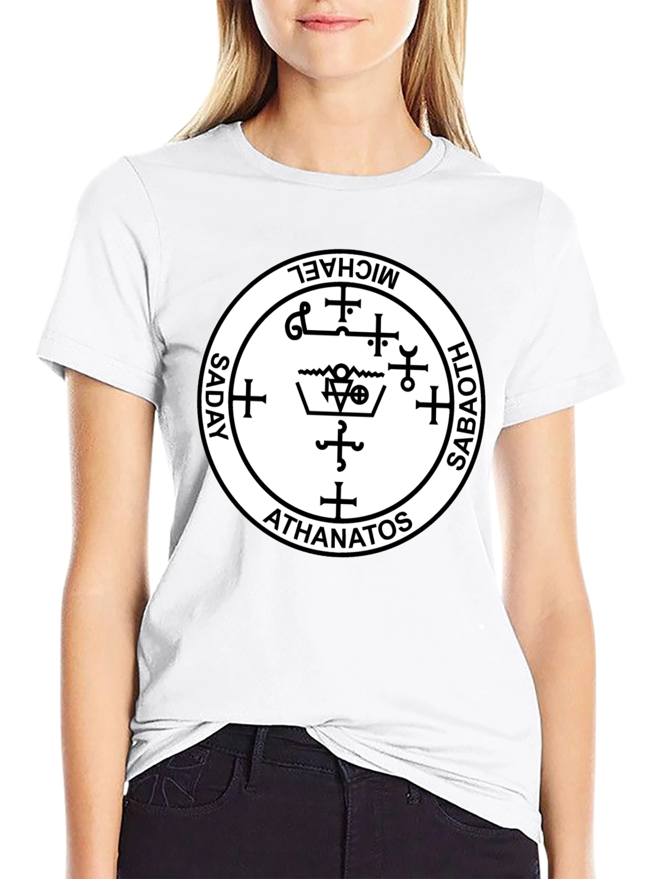 Occult Sigil T-Shirt - Michael Saboath Athanatos Saday