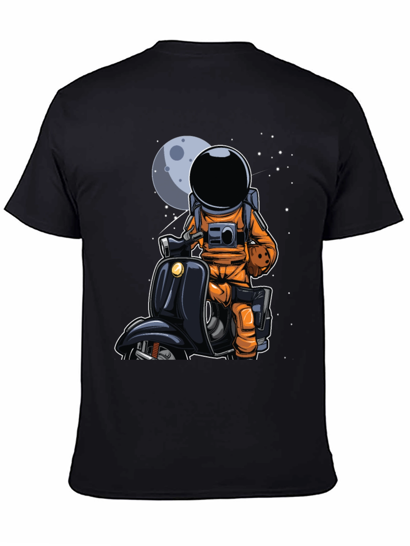 Astronaut on Scooter Graphic Tee