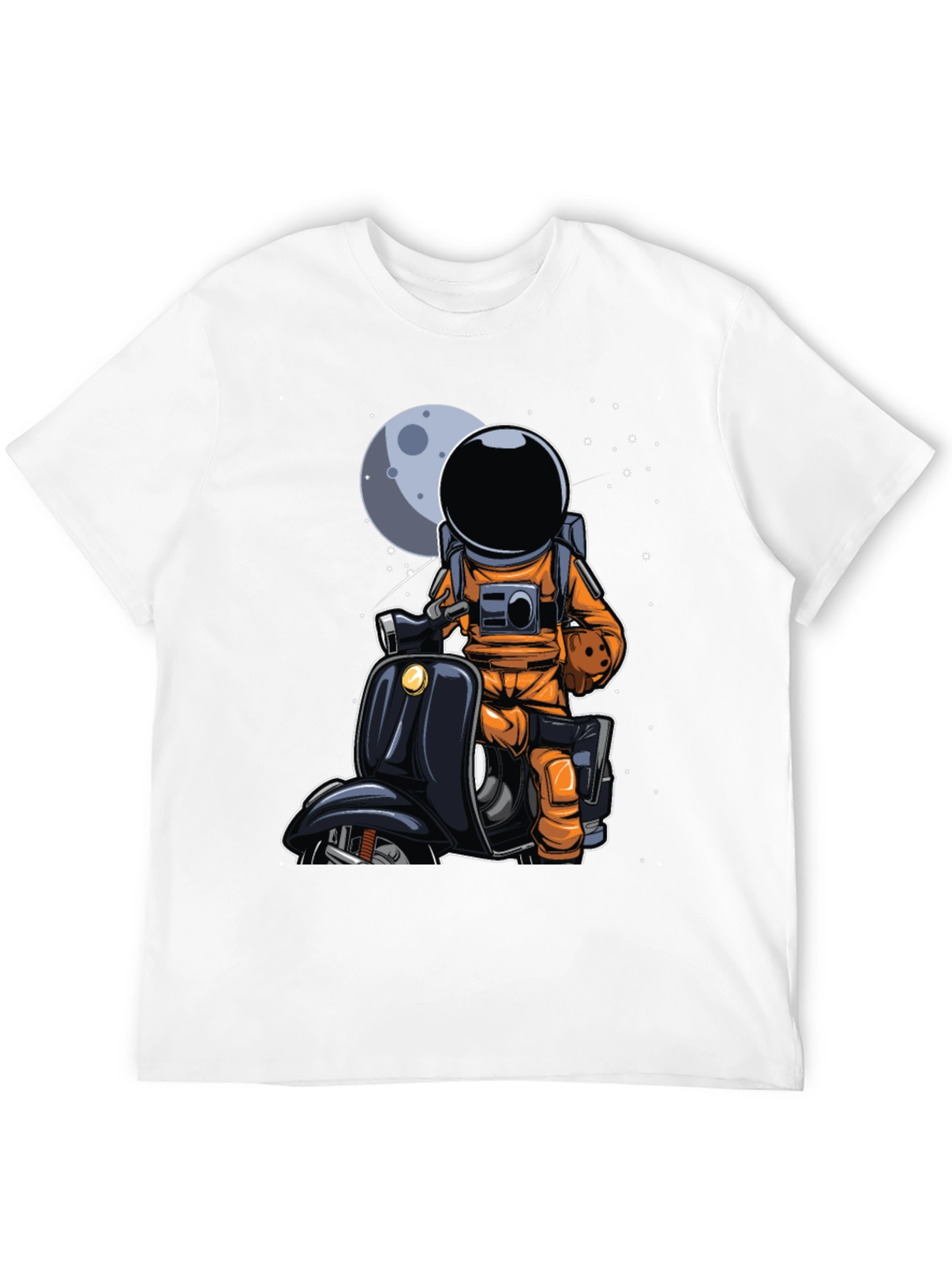 Astronaut on Scooter Graphic Tee