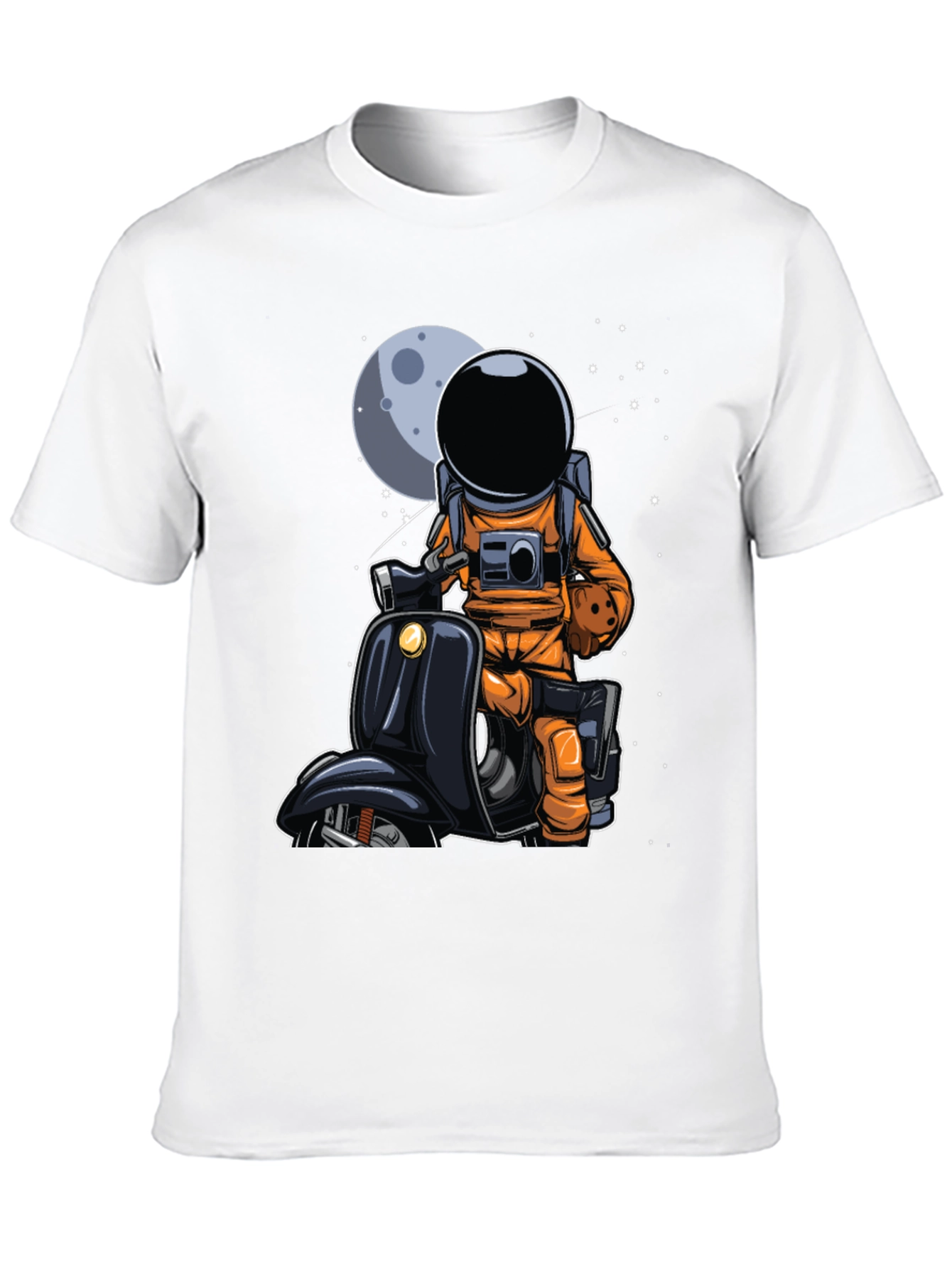 Astronaut on Scooter Graphic Tee