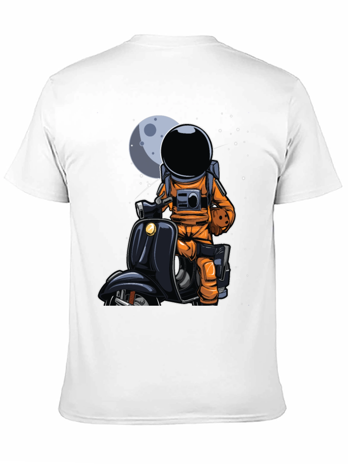 Astronaut on Scooter Graphic Tee