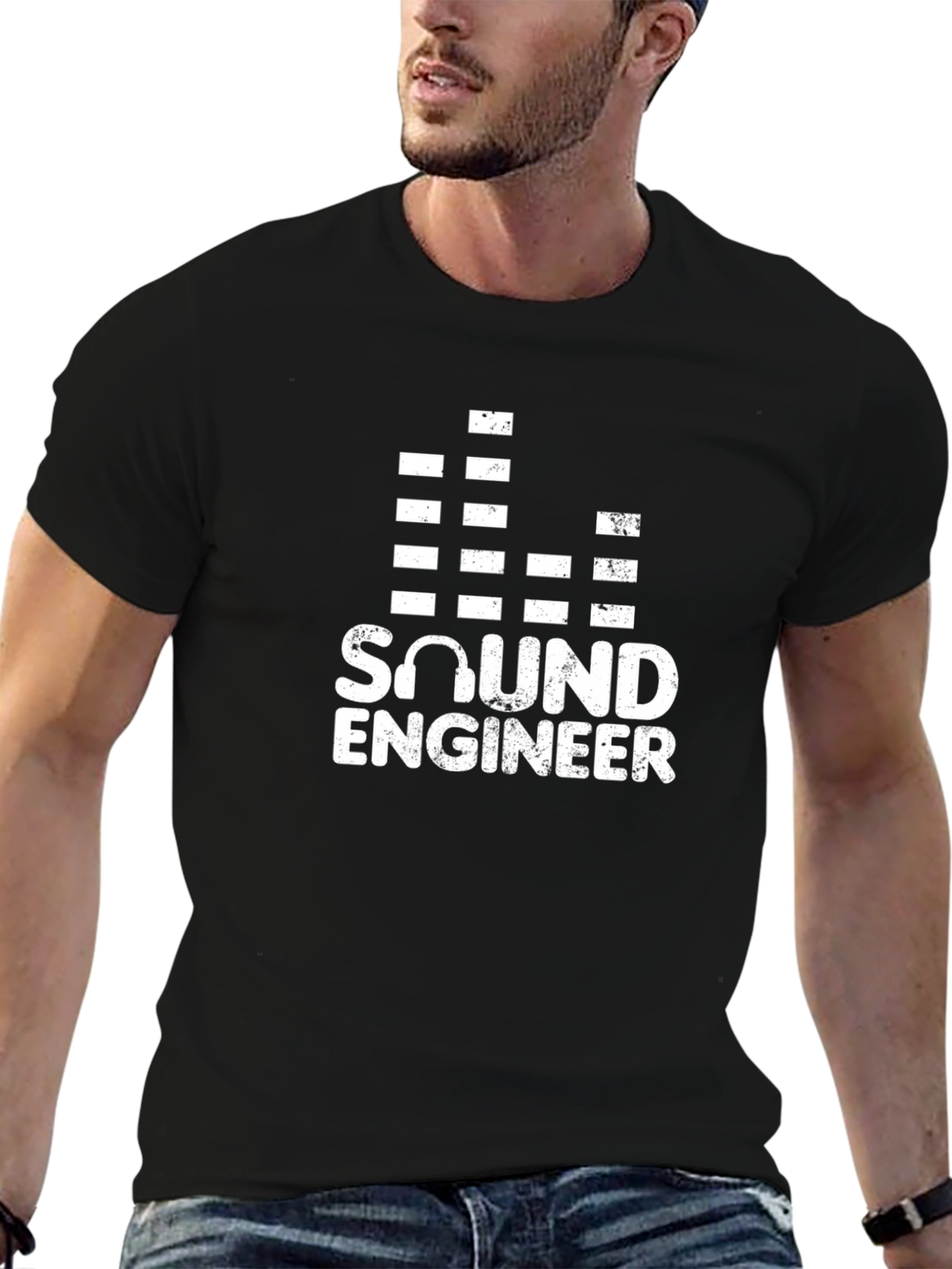 Sound Engineer Black T-Shirt