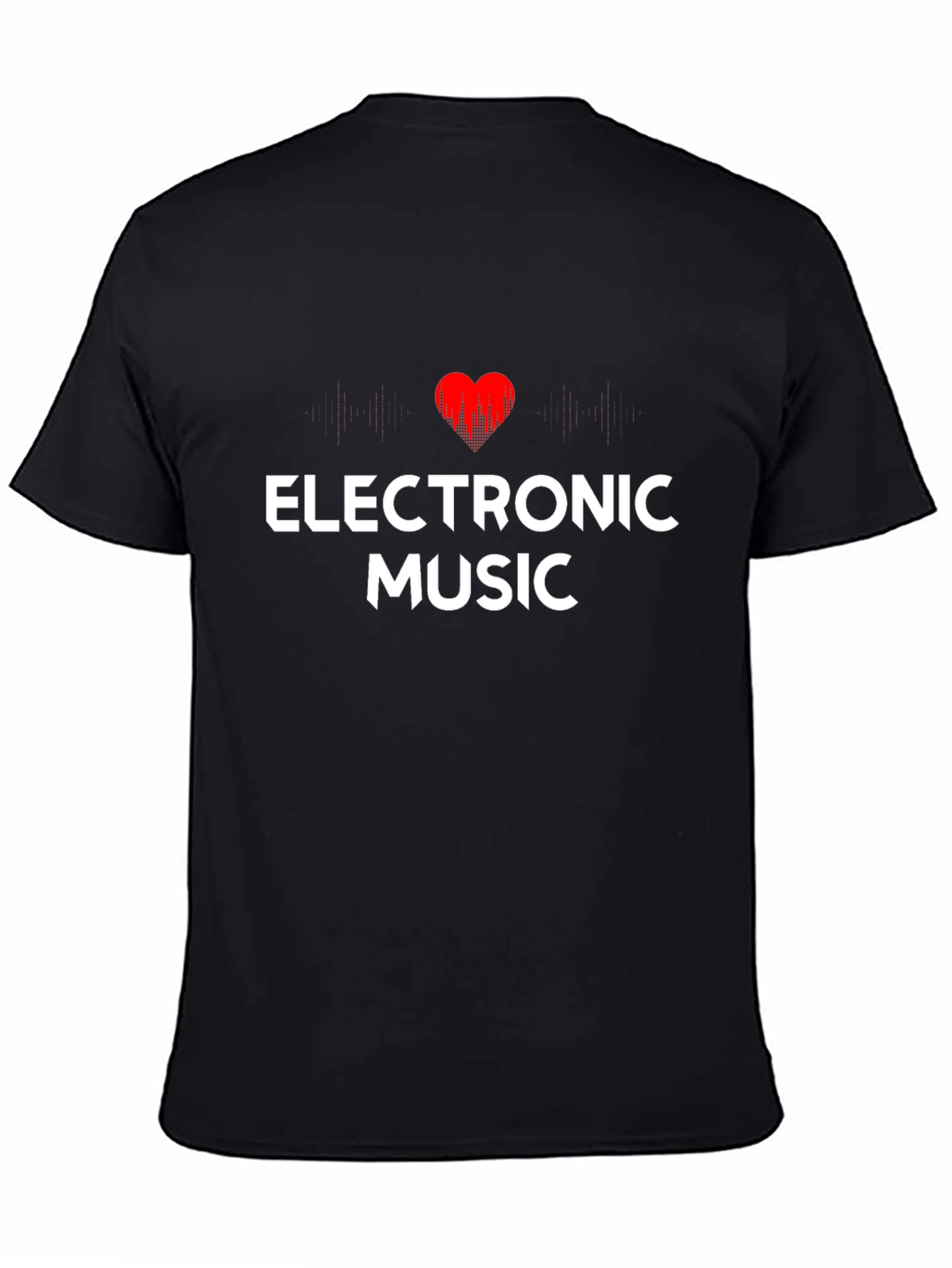 Electronic Music Heartbeat Graphic T-Shirt