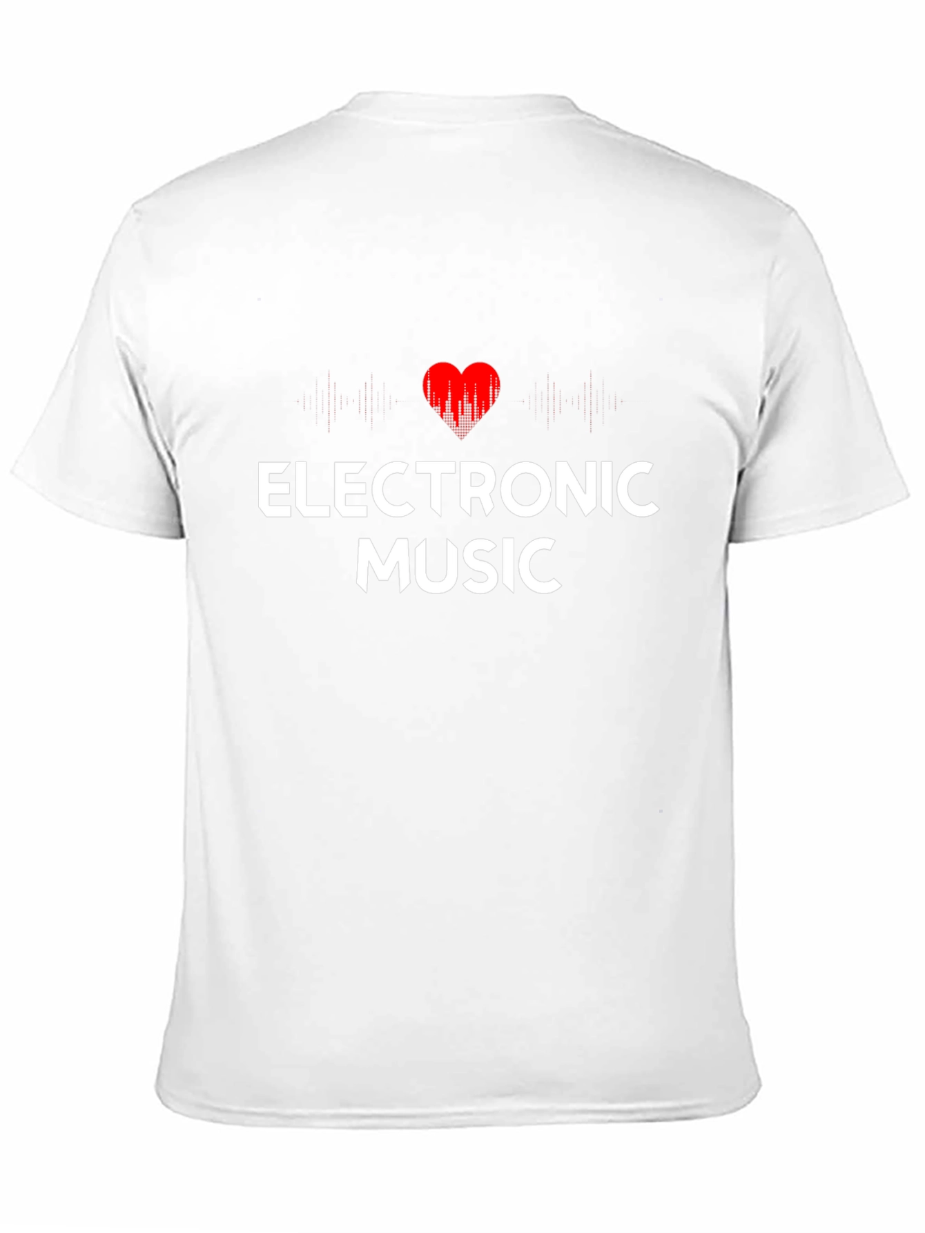 Electronic Music Heartbeat Graphic T-Shirt