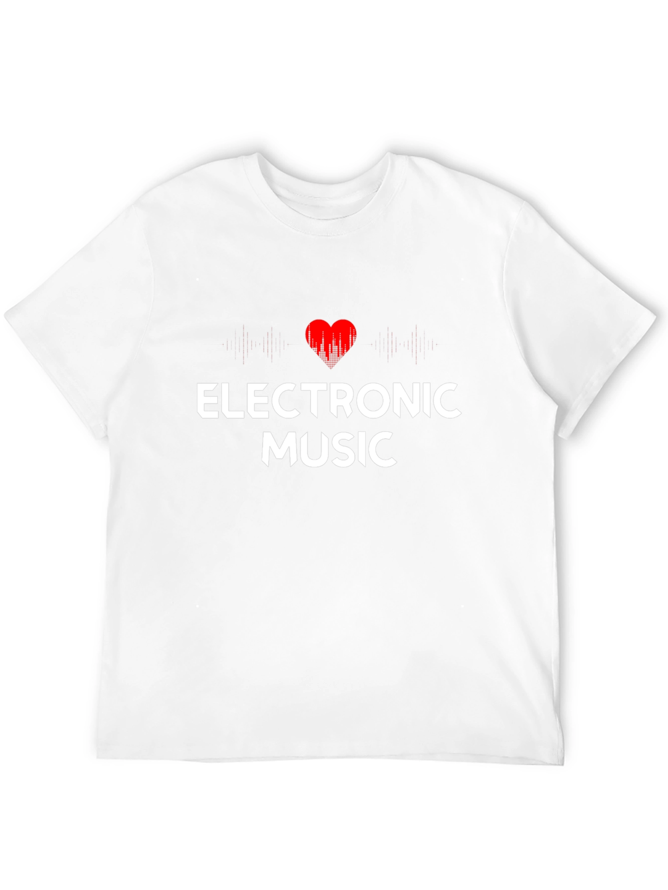 Electronic Music Heartbeat Graphic T-Shirt