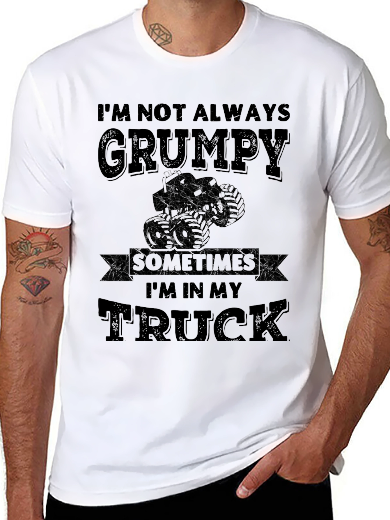 Grumpy Trucker T-Shirt: Funny Novelty Tee
