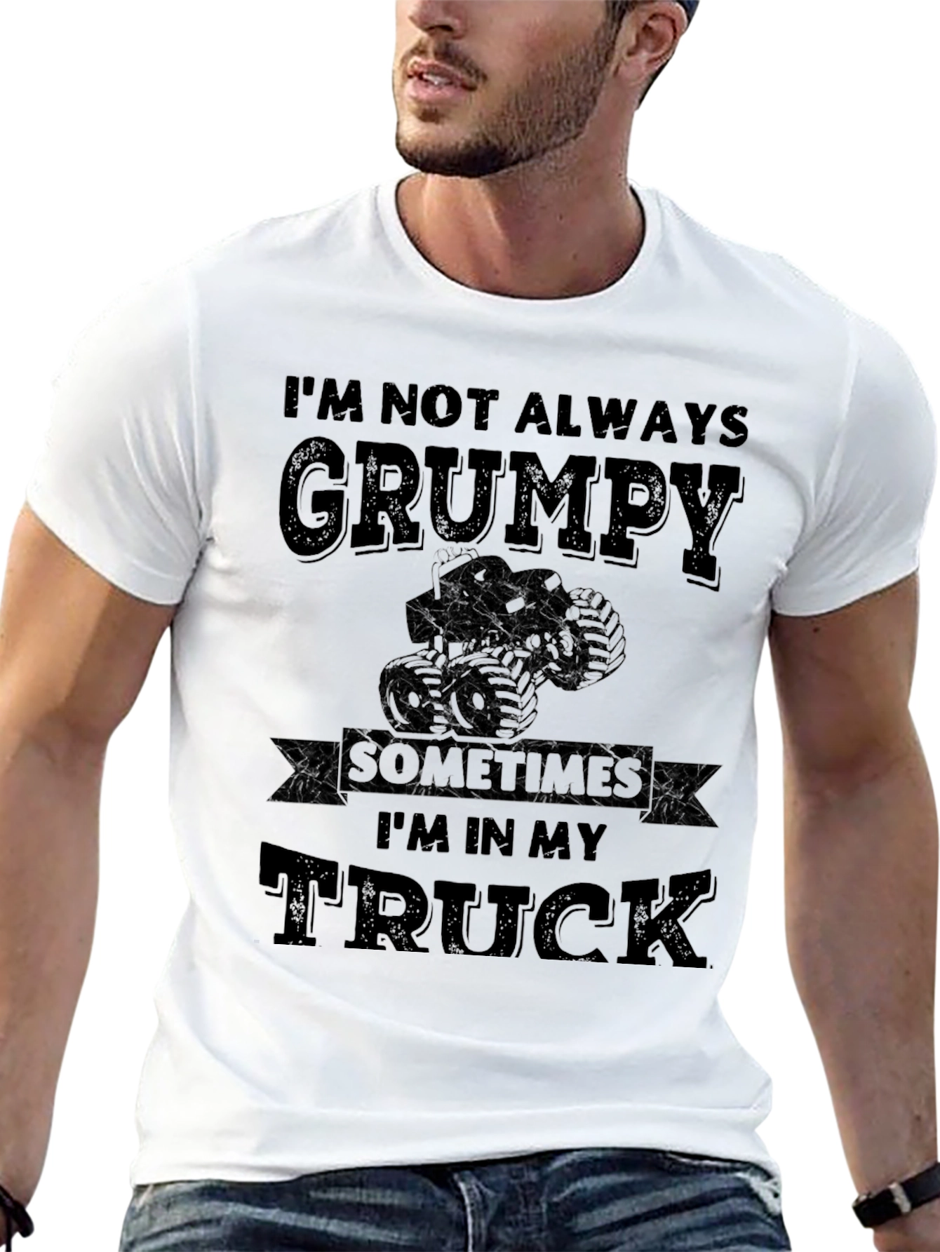 Grumpy Trucker T-Shirt: Funny Novelty Tee