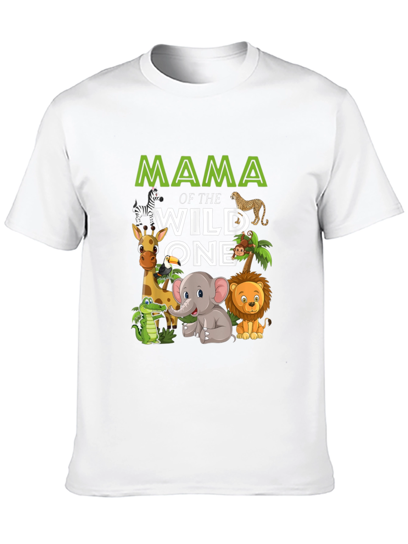 Mama of the Wild One Safari Animal T-Shirt