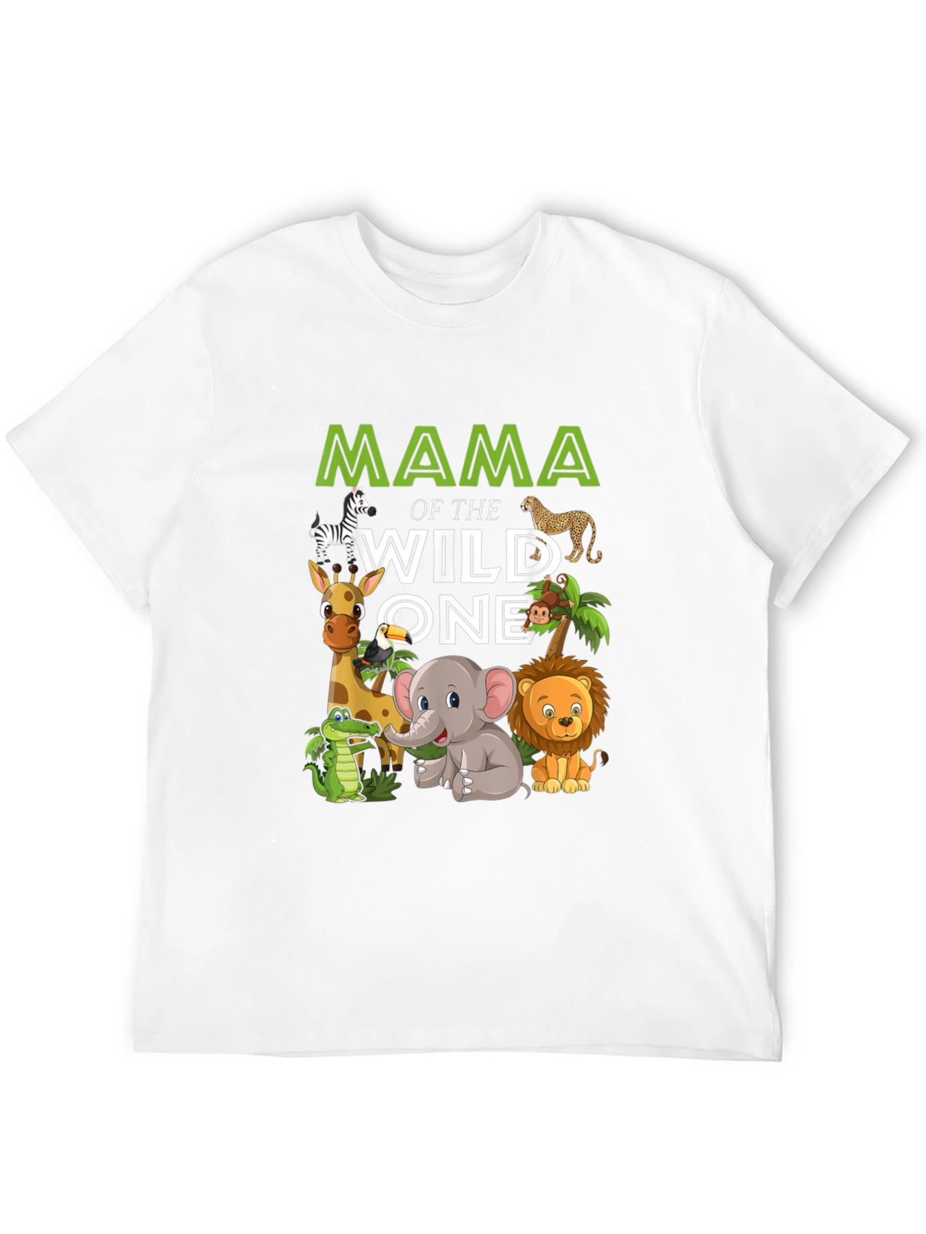 Mama of the Wild One Safari Animal T-Shirt