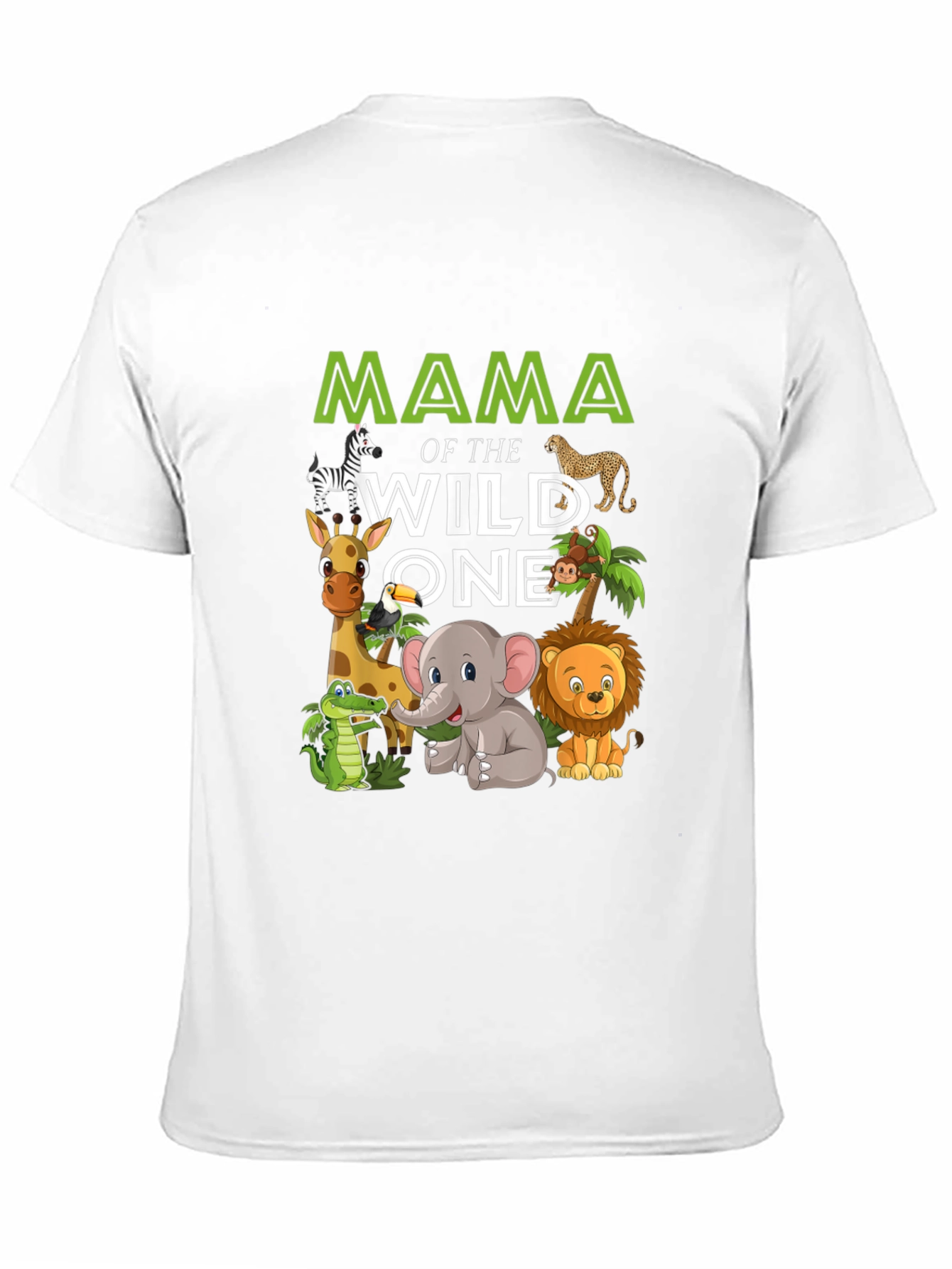 Mama of the Wild One Safari Animal T-Shirt