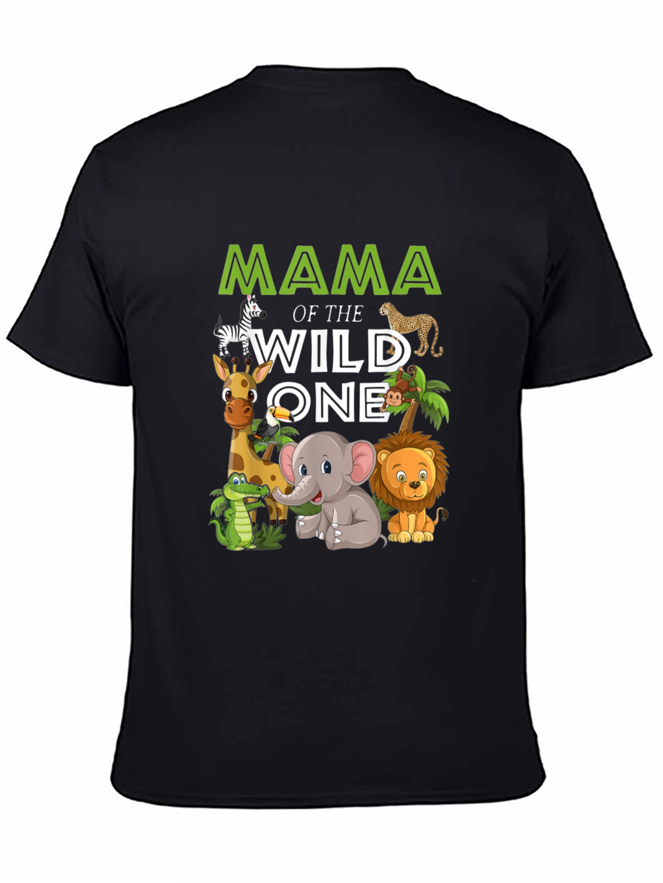 Mama of the Wild One Safari Animal T-Shirt