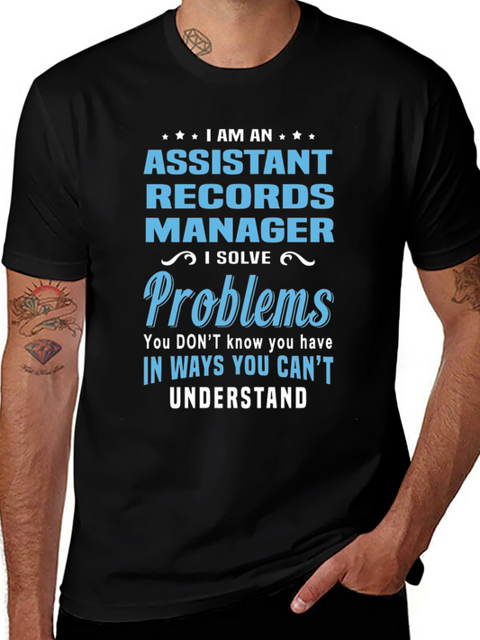 Assistant Records Manager Novelty T-Shirt