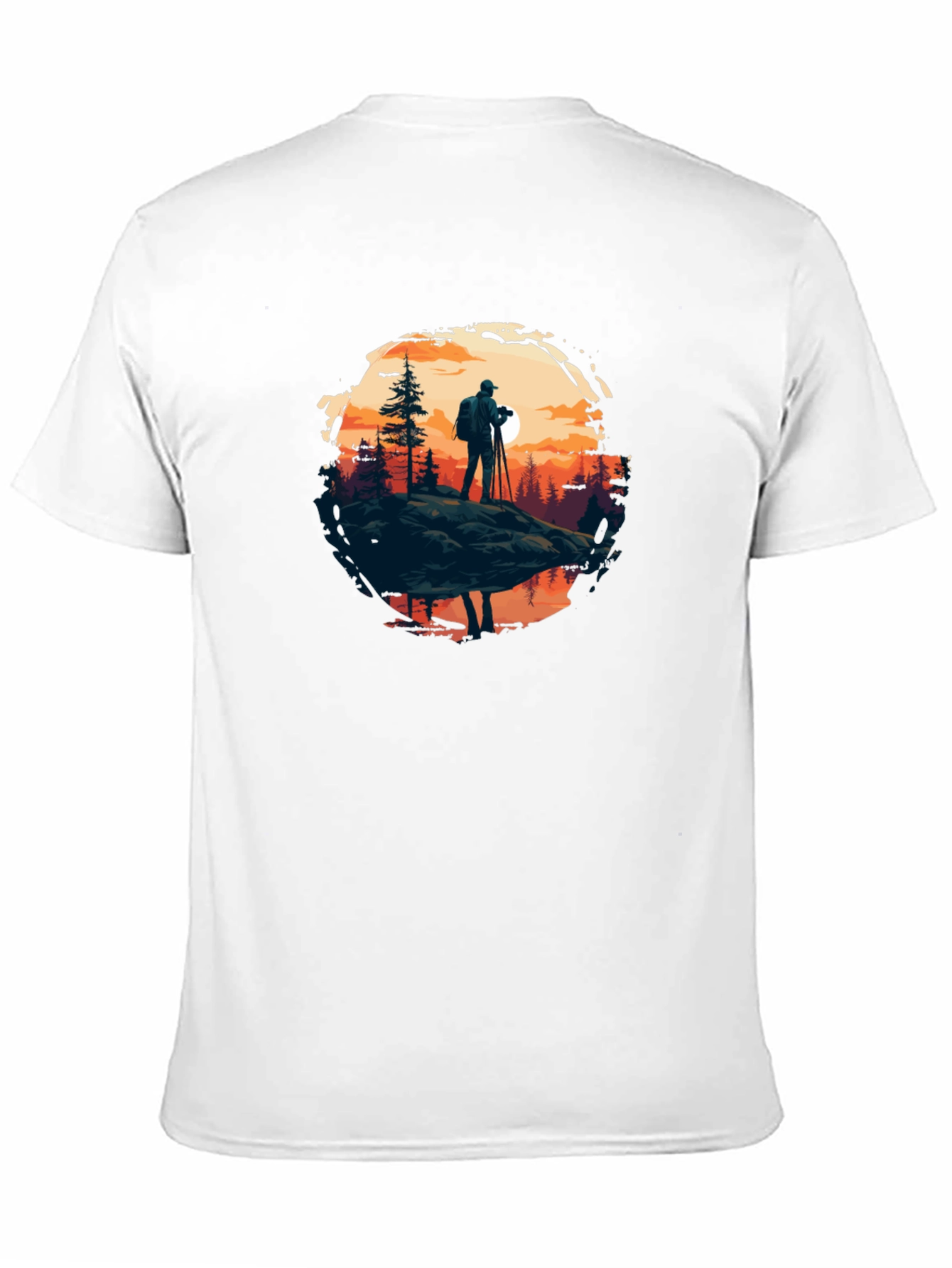 Photographer Nature Scene Black Tee