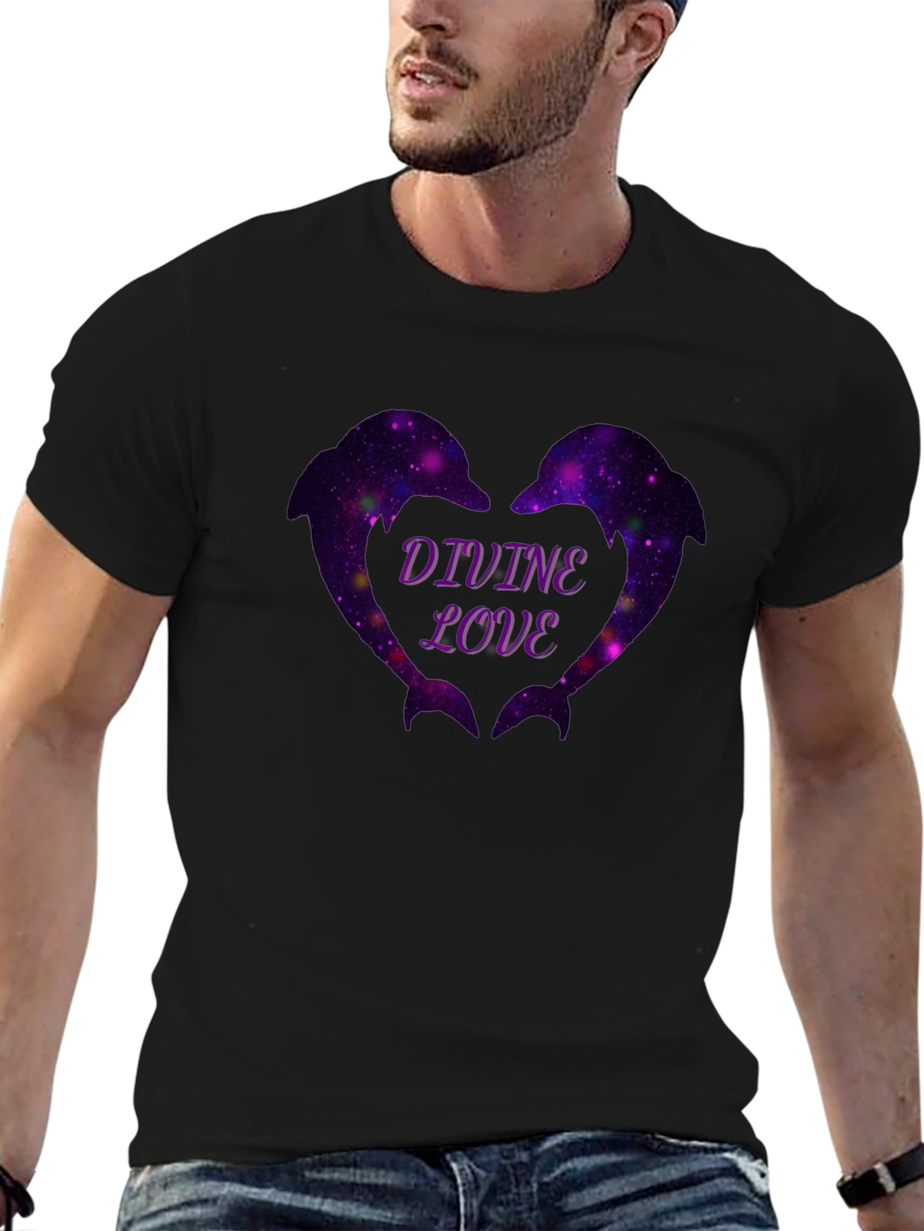 Divine Love Dolphin Heart T-Shirt