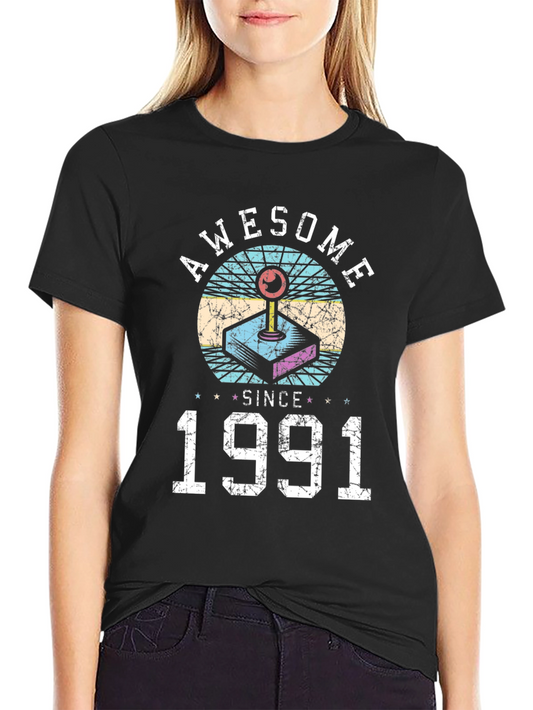 Awesome Since 1991 Retro Gamer T-Shirt