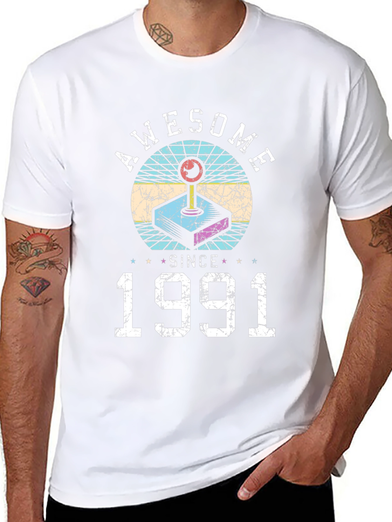 Awesome Since 1991 Retro Gamer T-Shirt