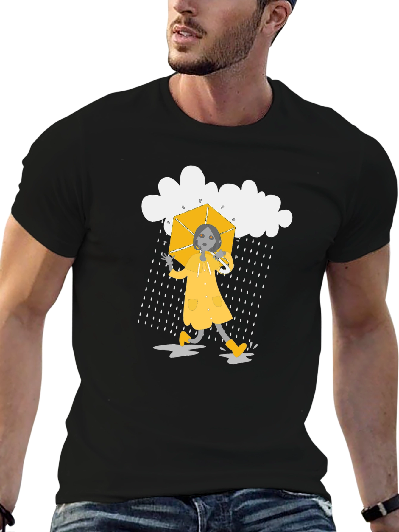Rainy Day Graphic Tee - Quirky & Cool!
