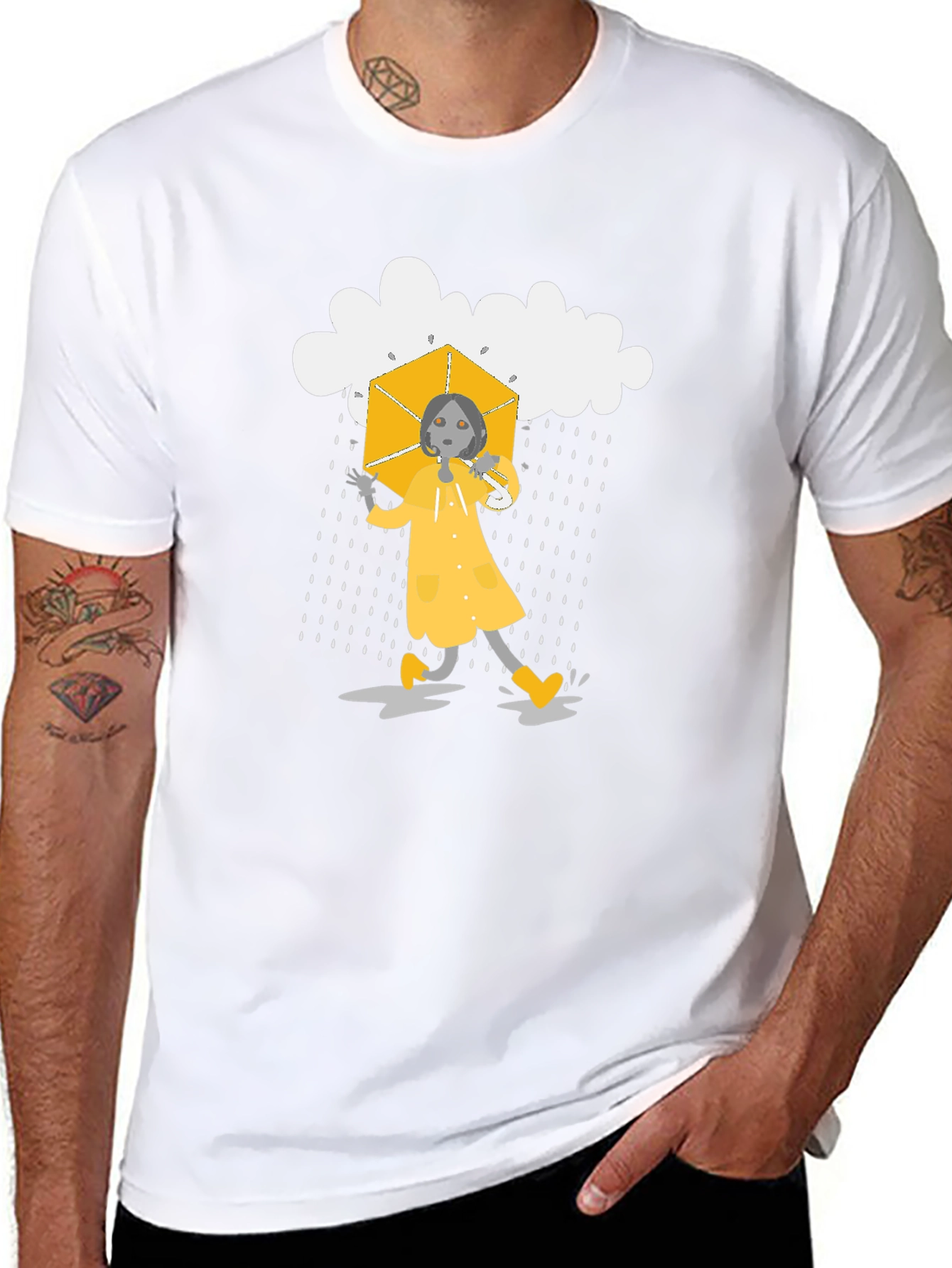 Rainy Day Graphic Tee - Quirky & Cool!