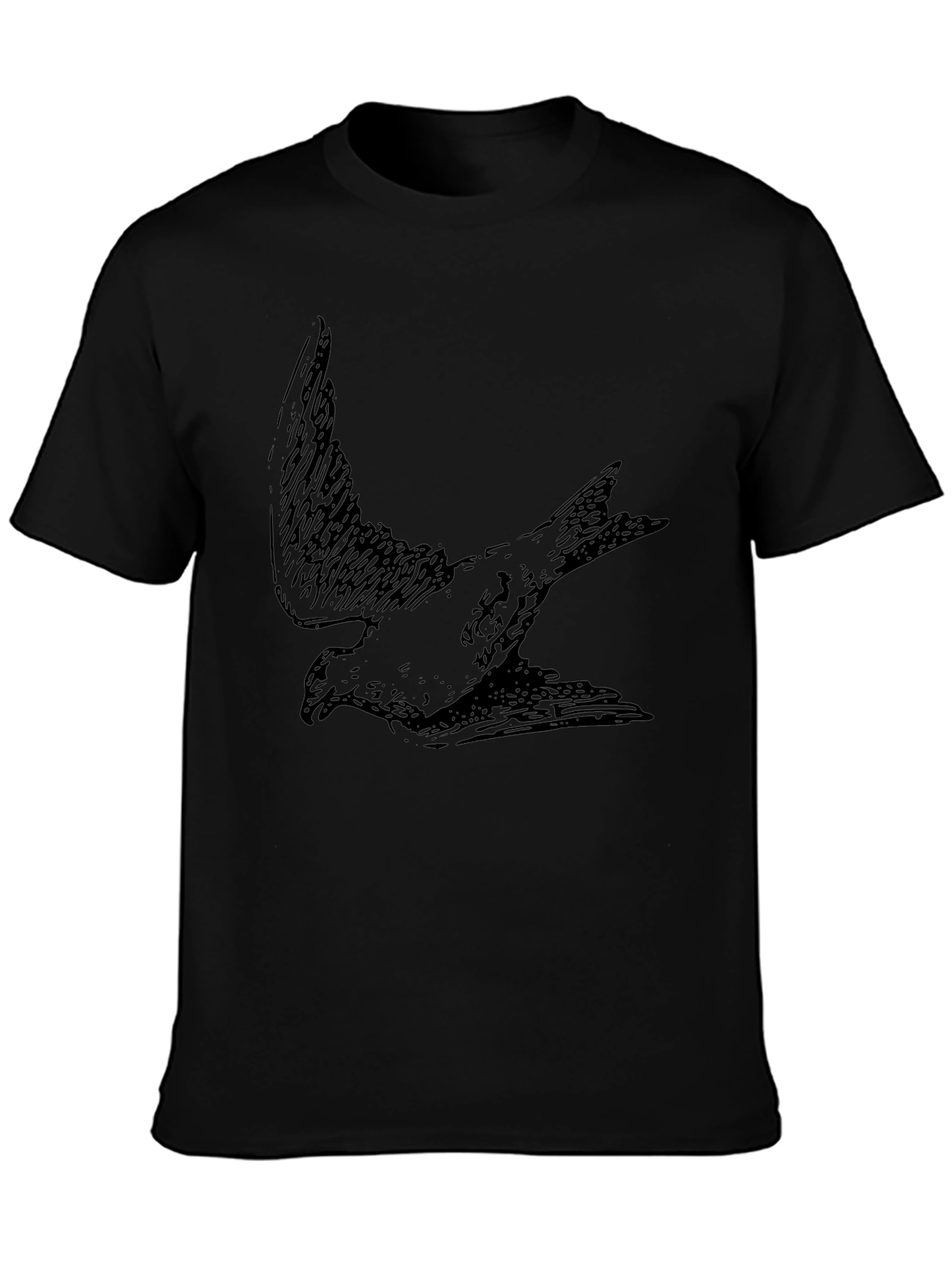 Black Bird Graphic Tee - Comfort Fit