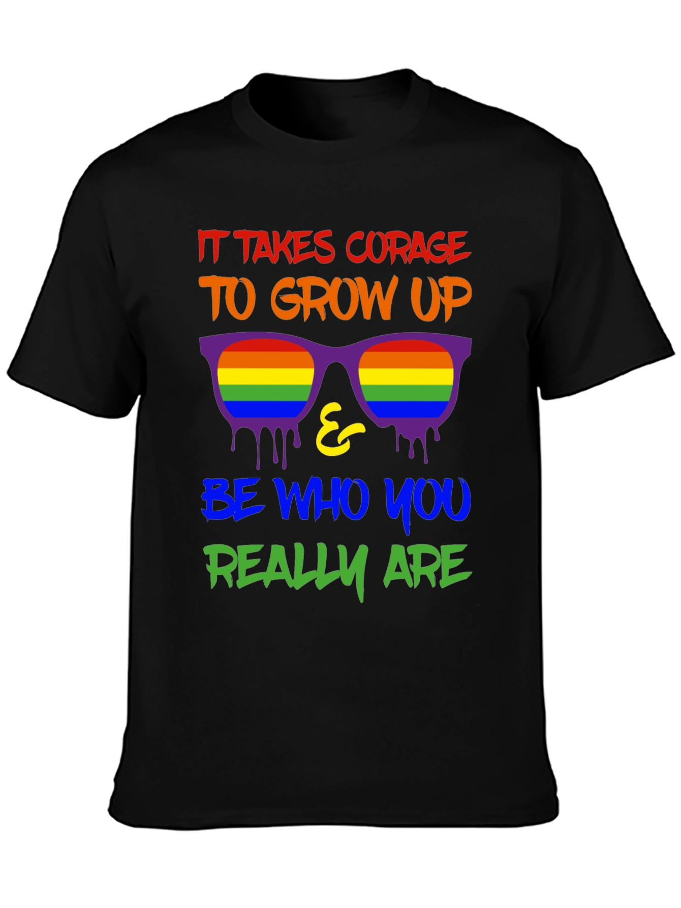 Courage to Grow Up LGBTQ+ Pride T-Shirt
