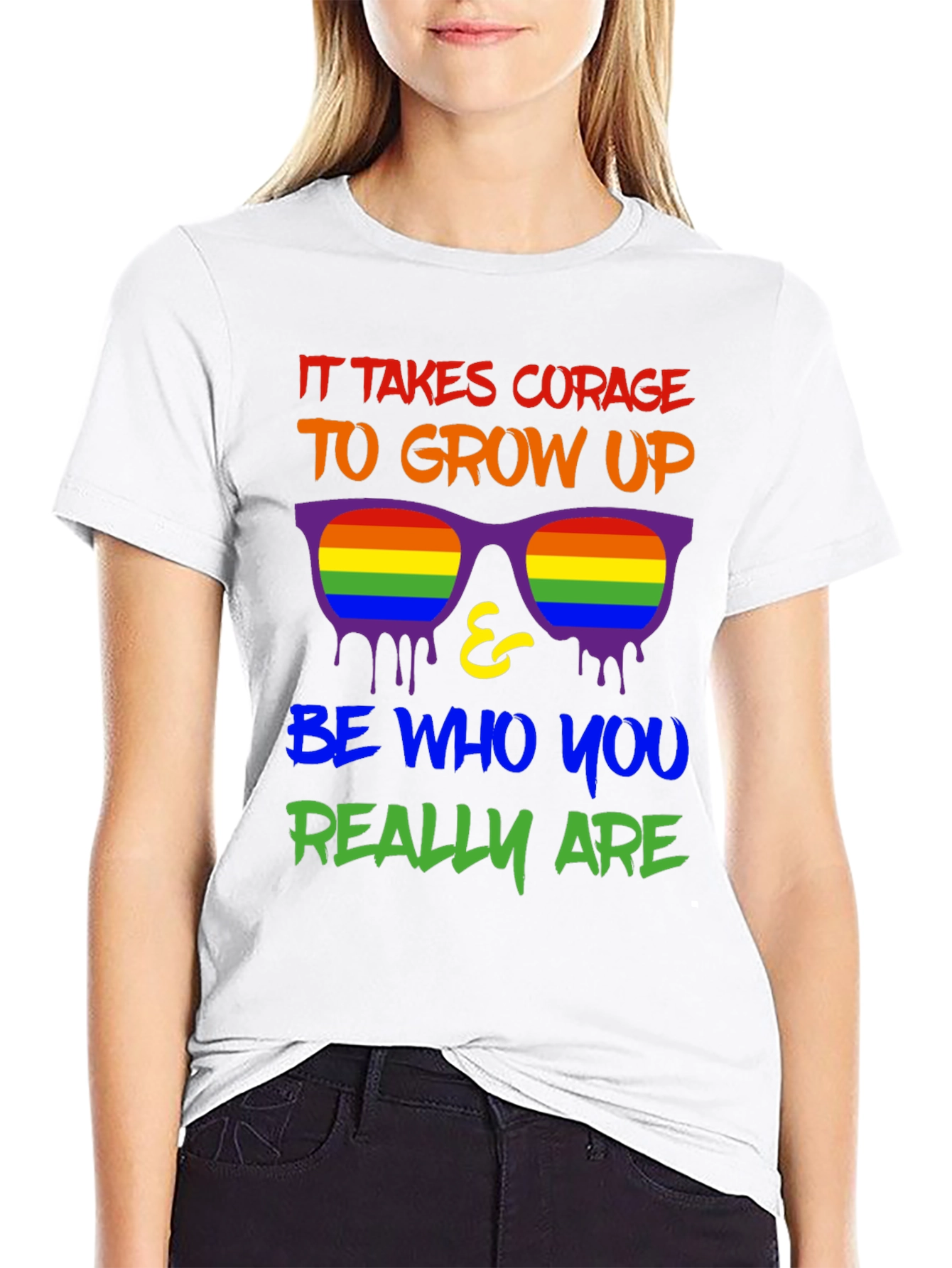 Courage to Grow Up LGBTQ+ Pride T-Shirt