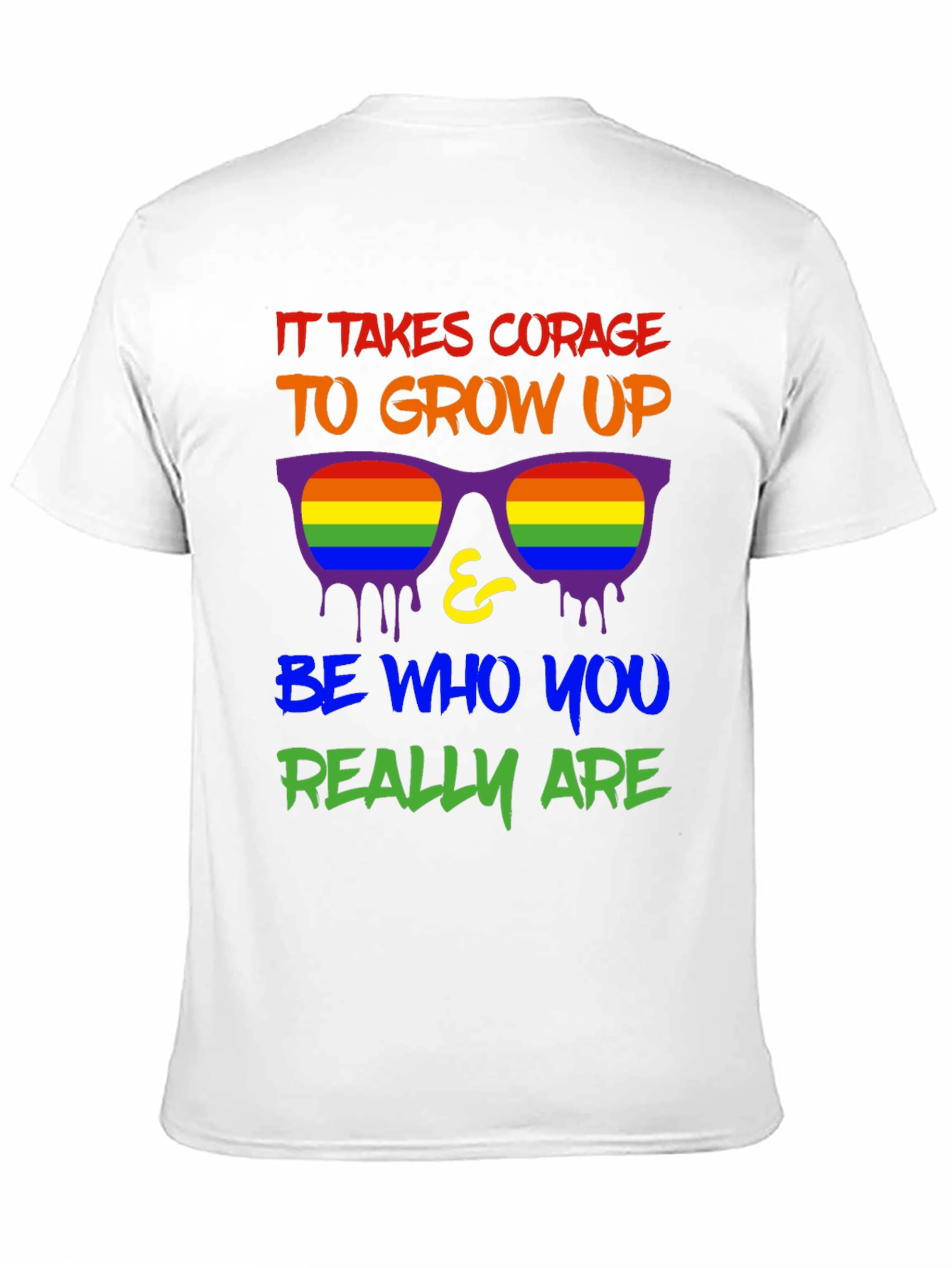 Courage to Grow Up LGBTQ+ Pride T-Shirt