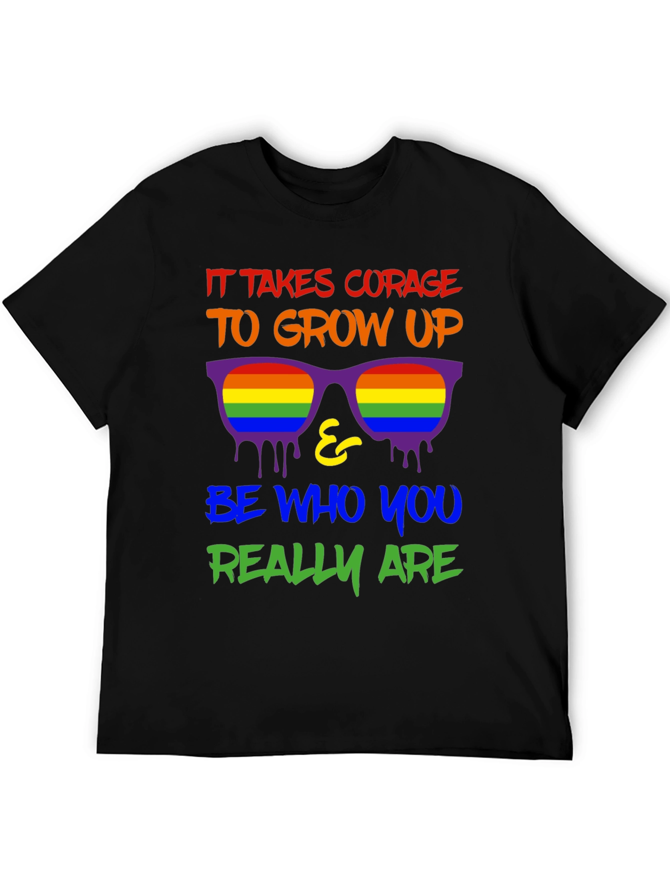 Courage to Grow Up LGBTQ+ Pride T-Shirt