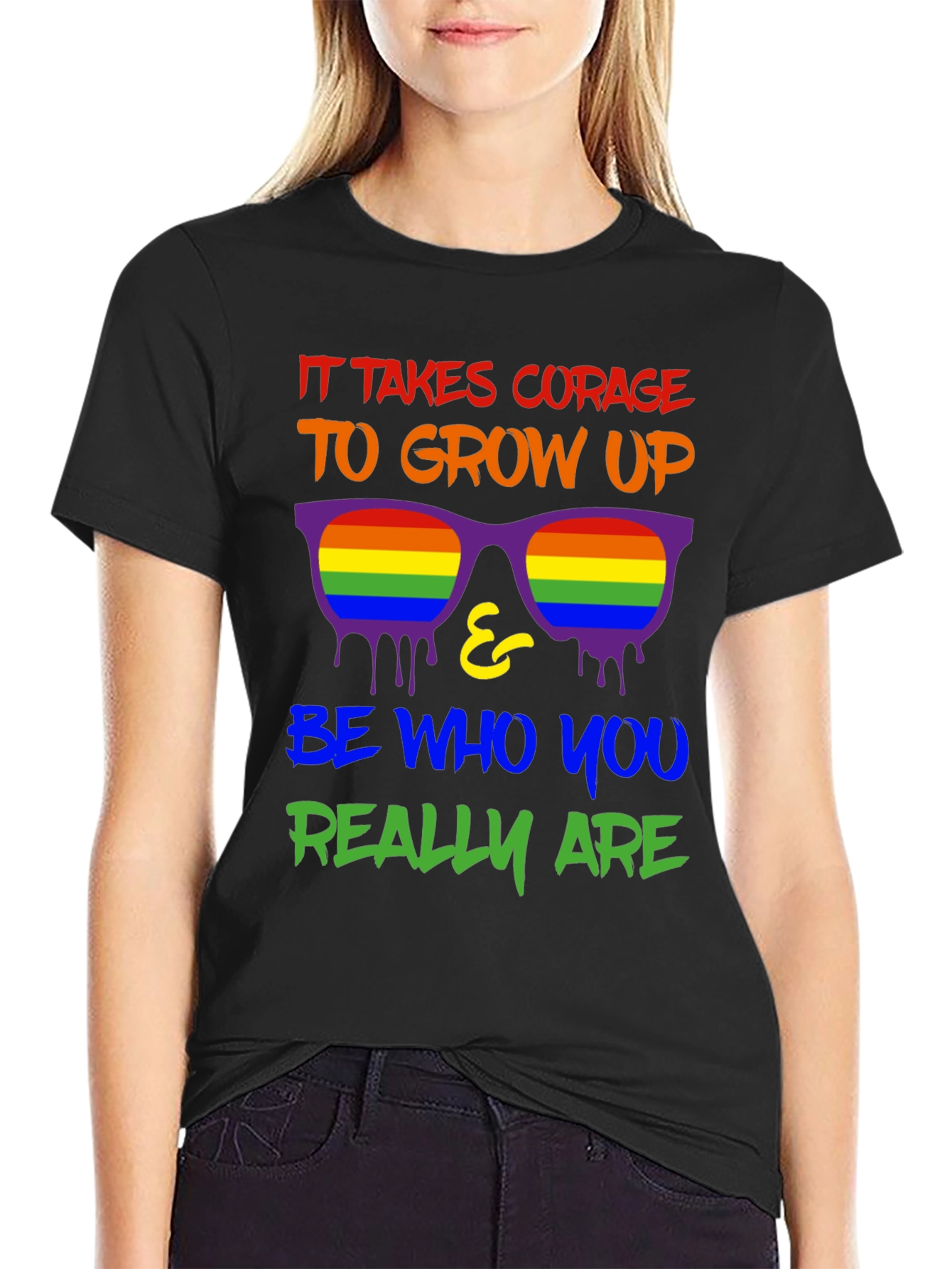 Courage to Grow Up LGBTQ+ Pride T-Shirt
