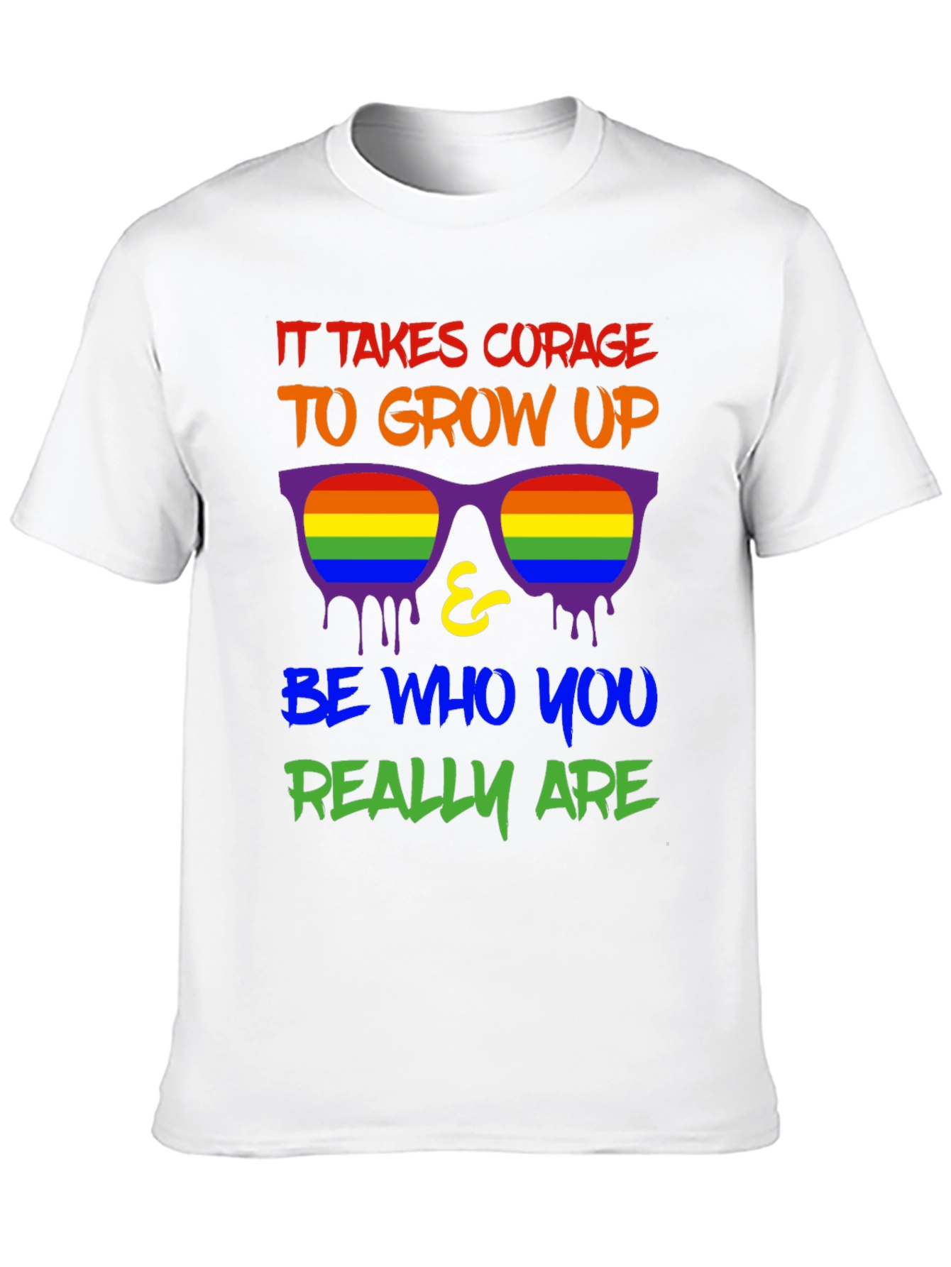Courage to Grow Up LGBTQ+ Pride T-Shirt