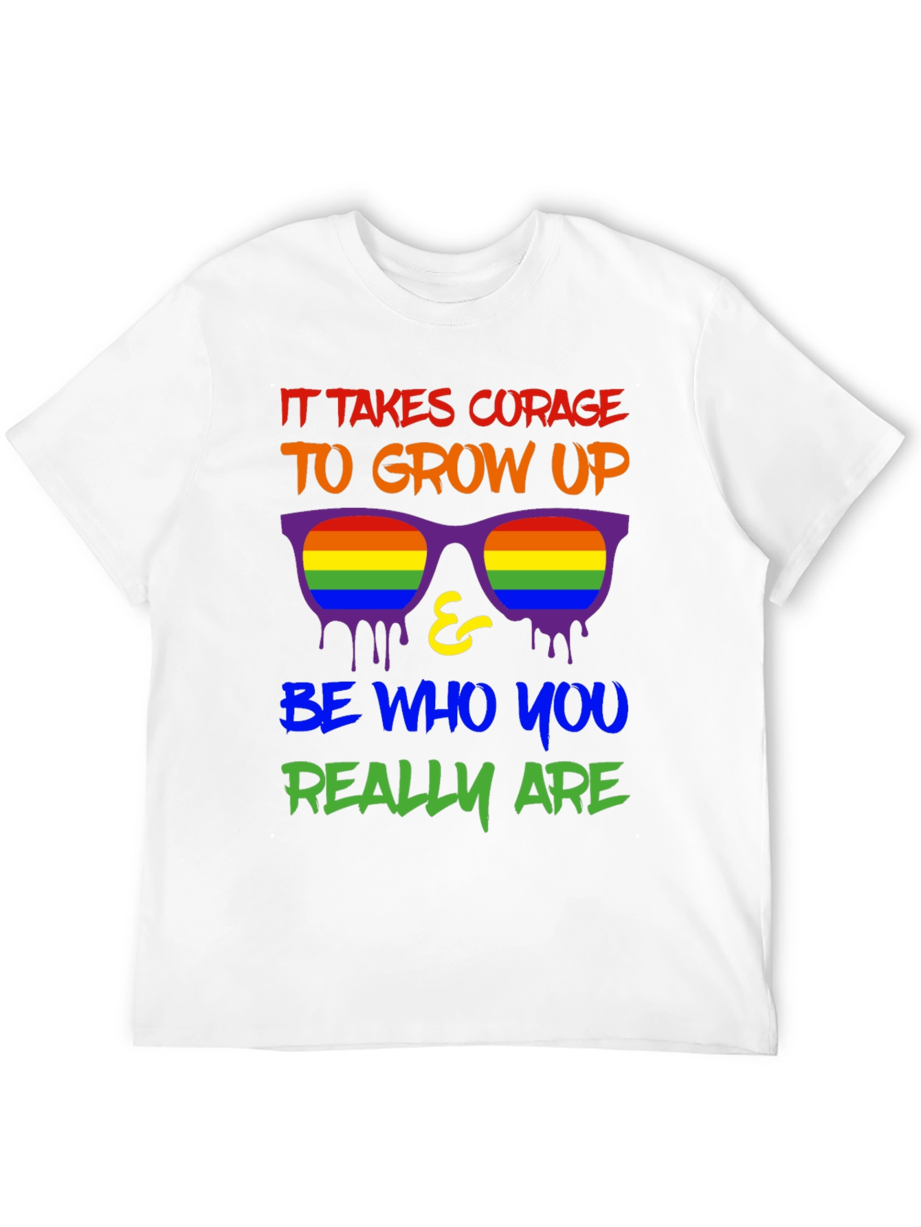 Courage to Grow Up LGBTQ+ Pride T-Shirt