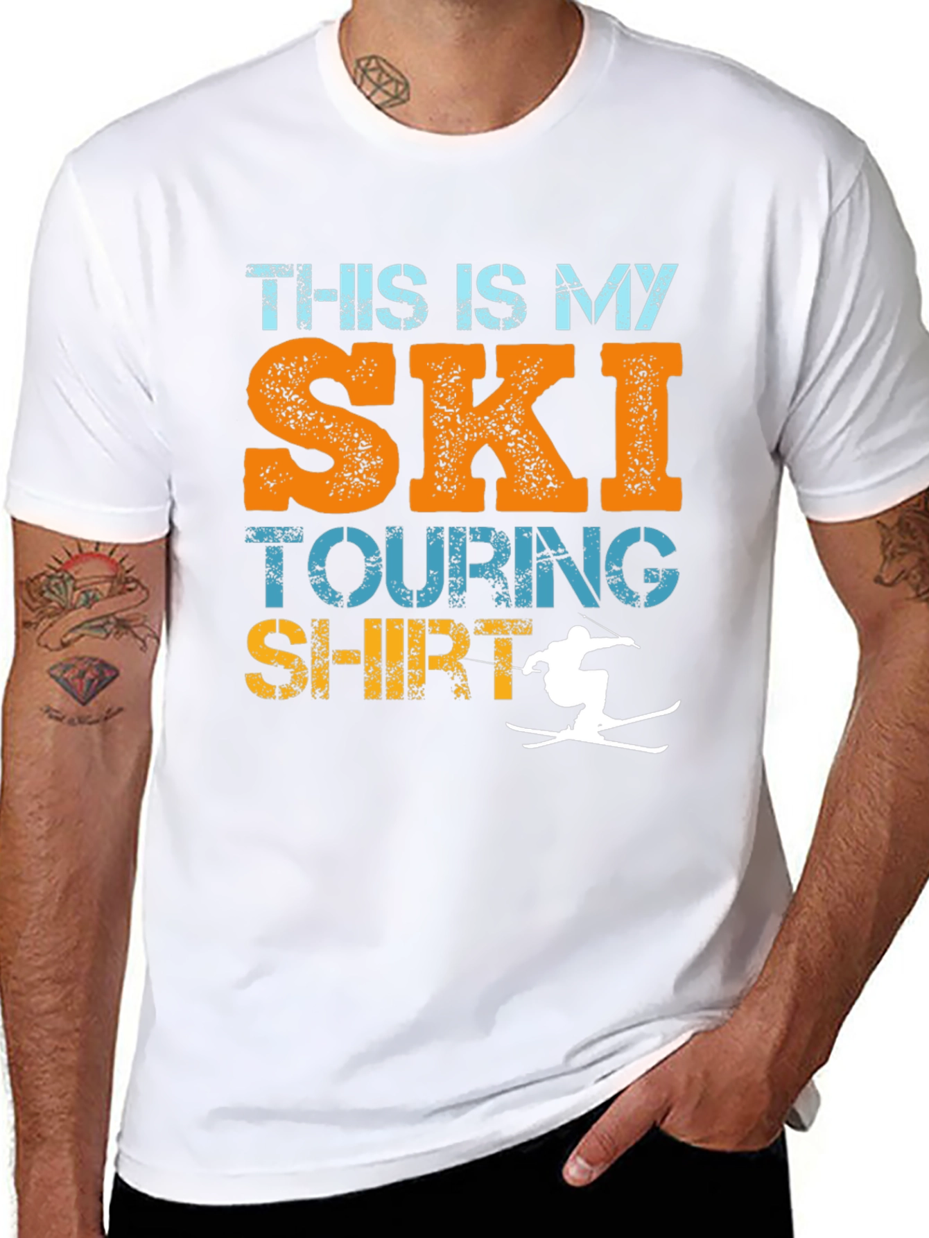 Ski Touring Shirt - Funny Skiing T-Shirt