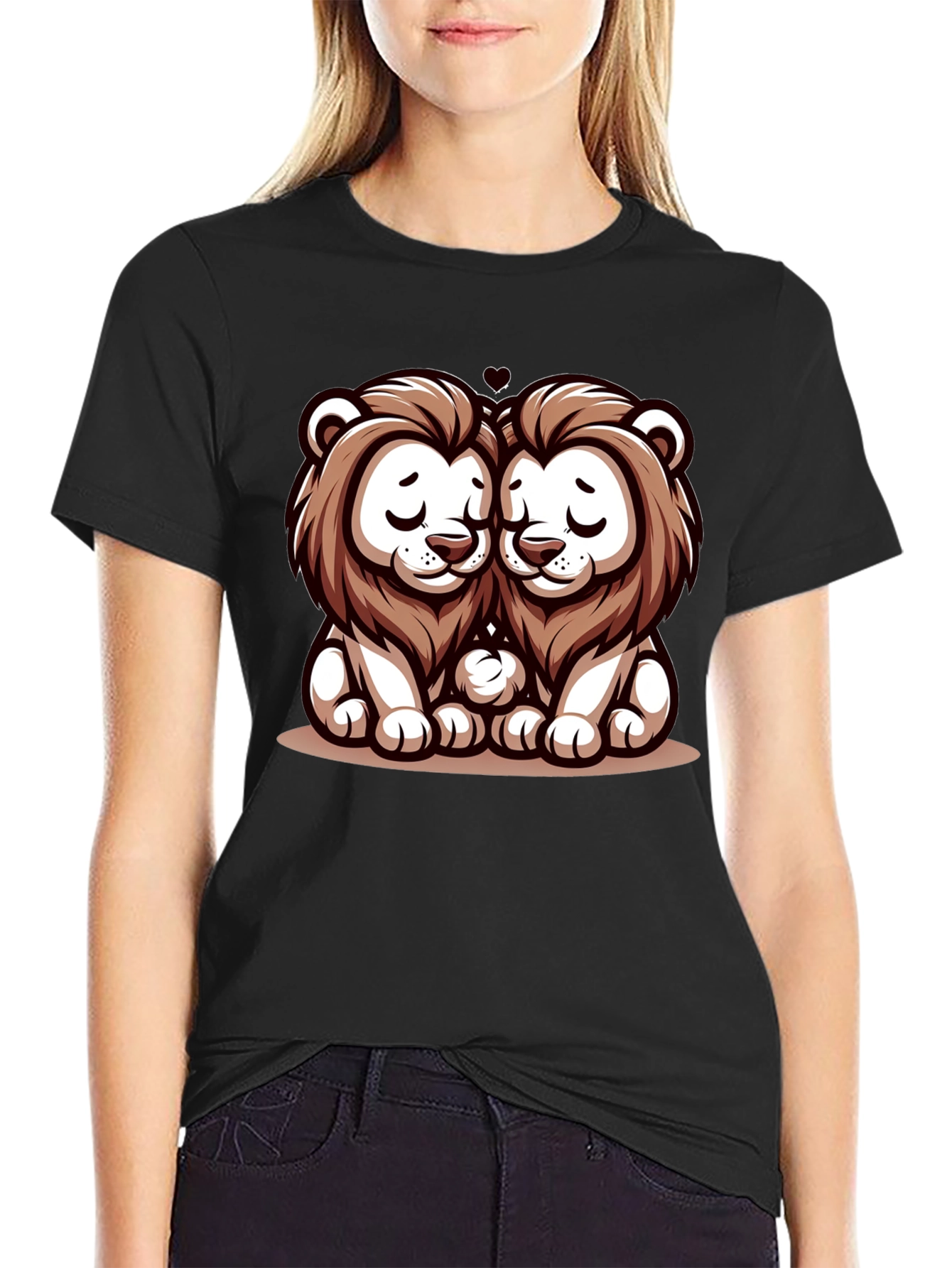 Cute Lion Love T-Shirt