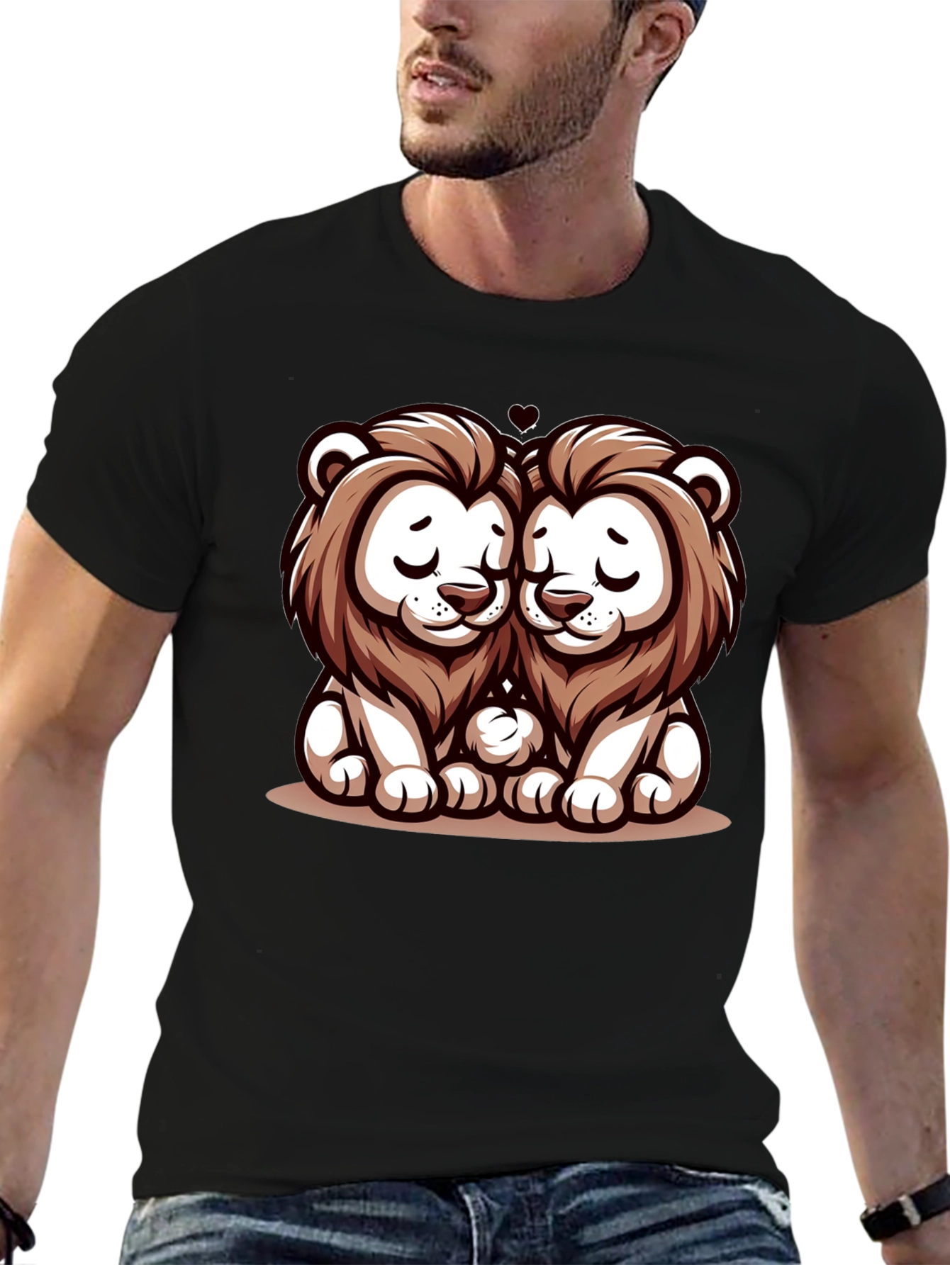Cute Lion Love T-Shirt