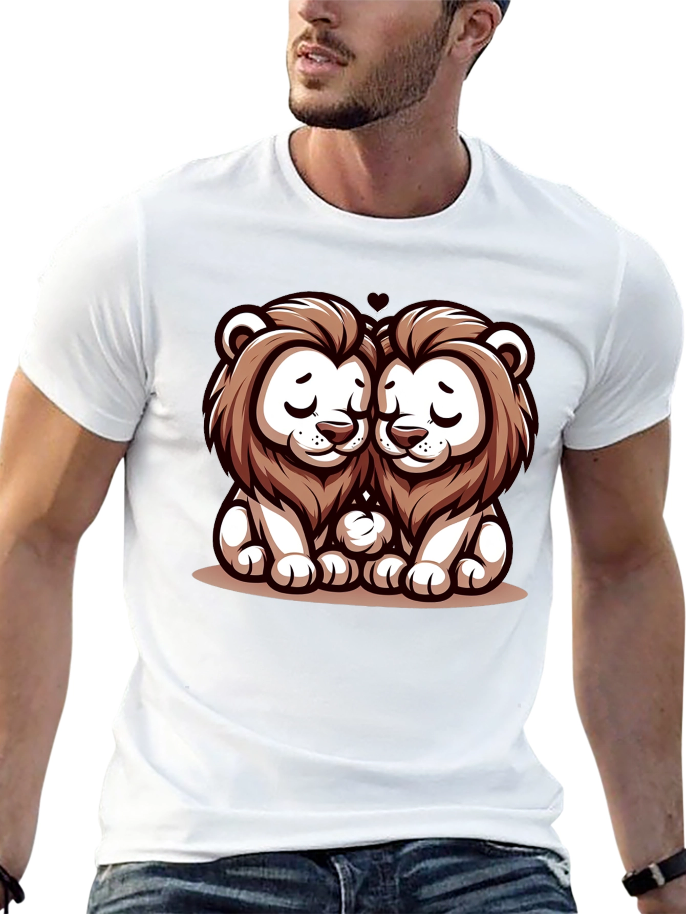 Cute Lion Love T-Shirt