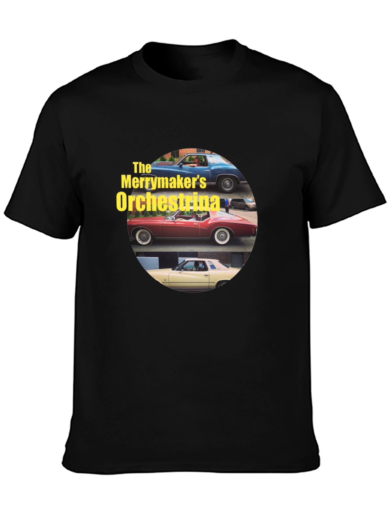The Merrymakers Orchestrina Car T-Shirt