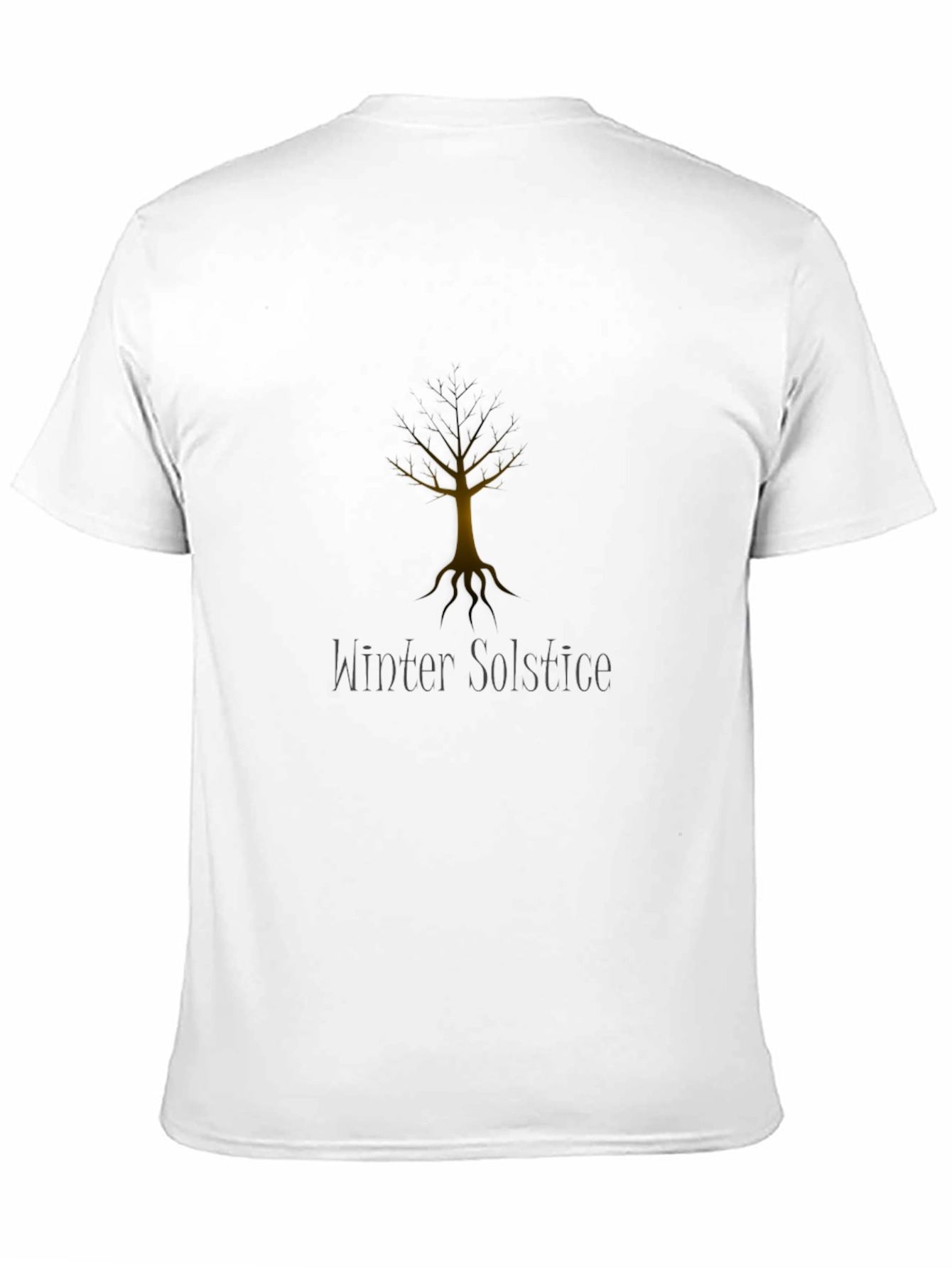 Winter Solstice Tree Graphic Tee - Unisex Black T-Shirt