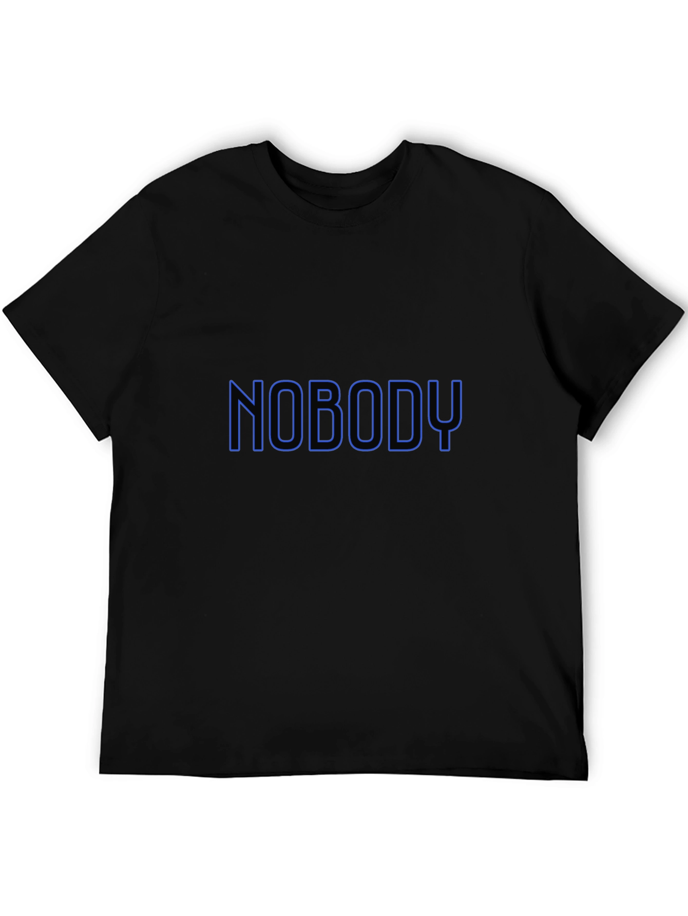 Nobody T-Shirt - Black Crew Neck Tee