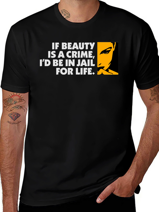 Beauty Crime T-Shirt - Humorous Graphic Tee