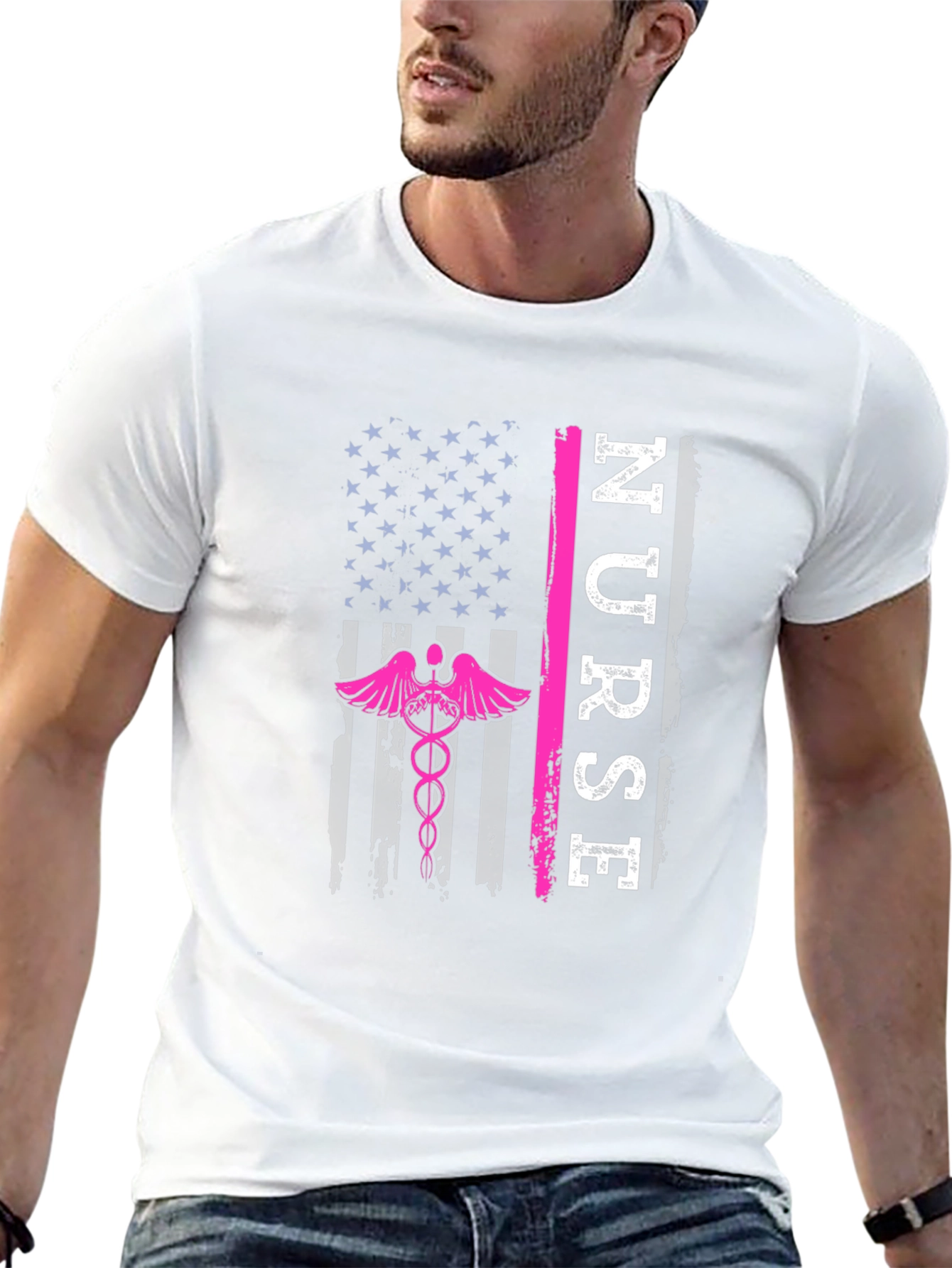 Nurse American Flag T-Shirt