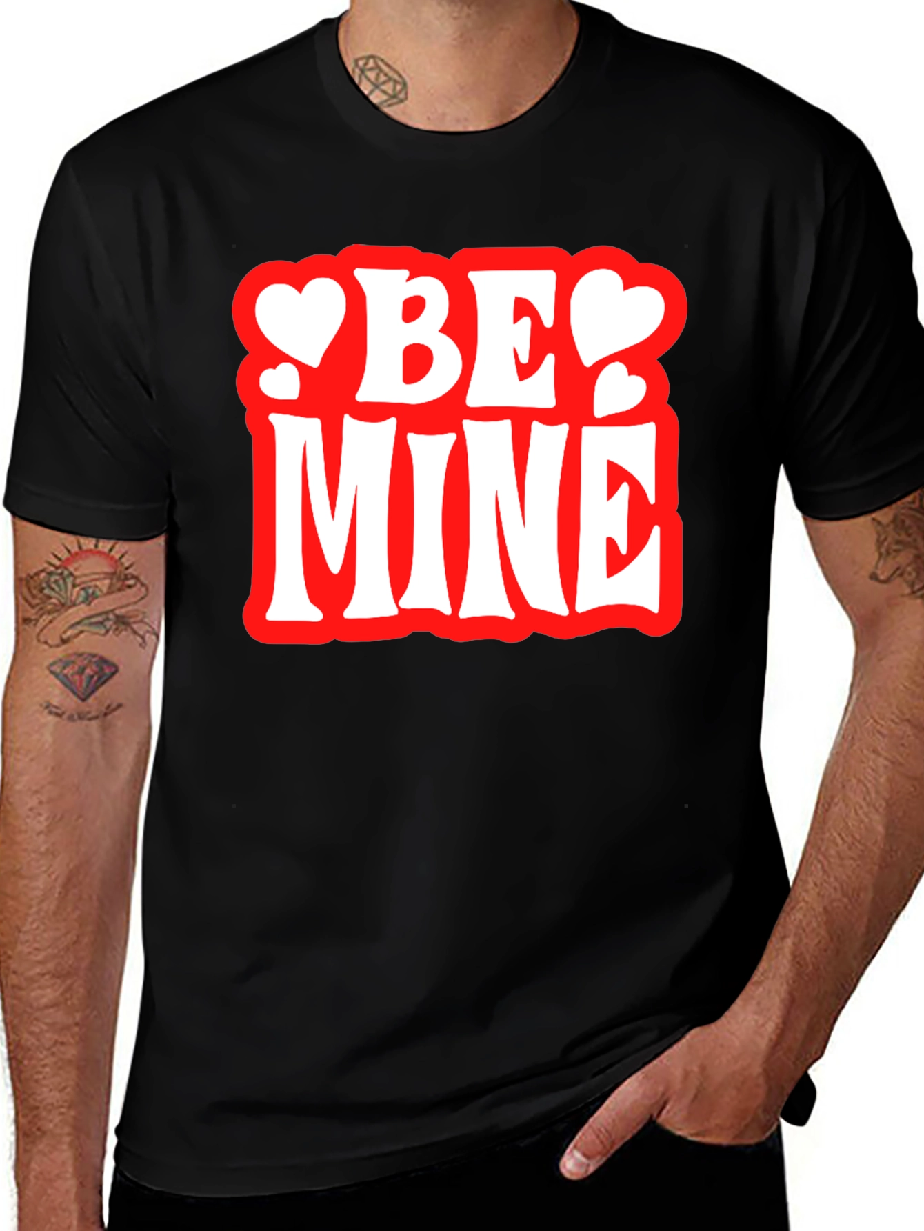 Be Mine Valentines Day Graphic T-Shirt