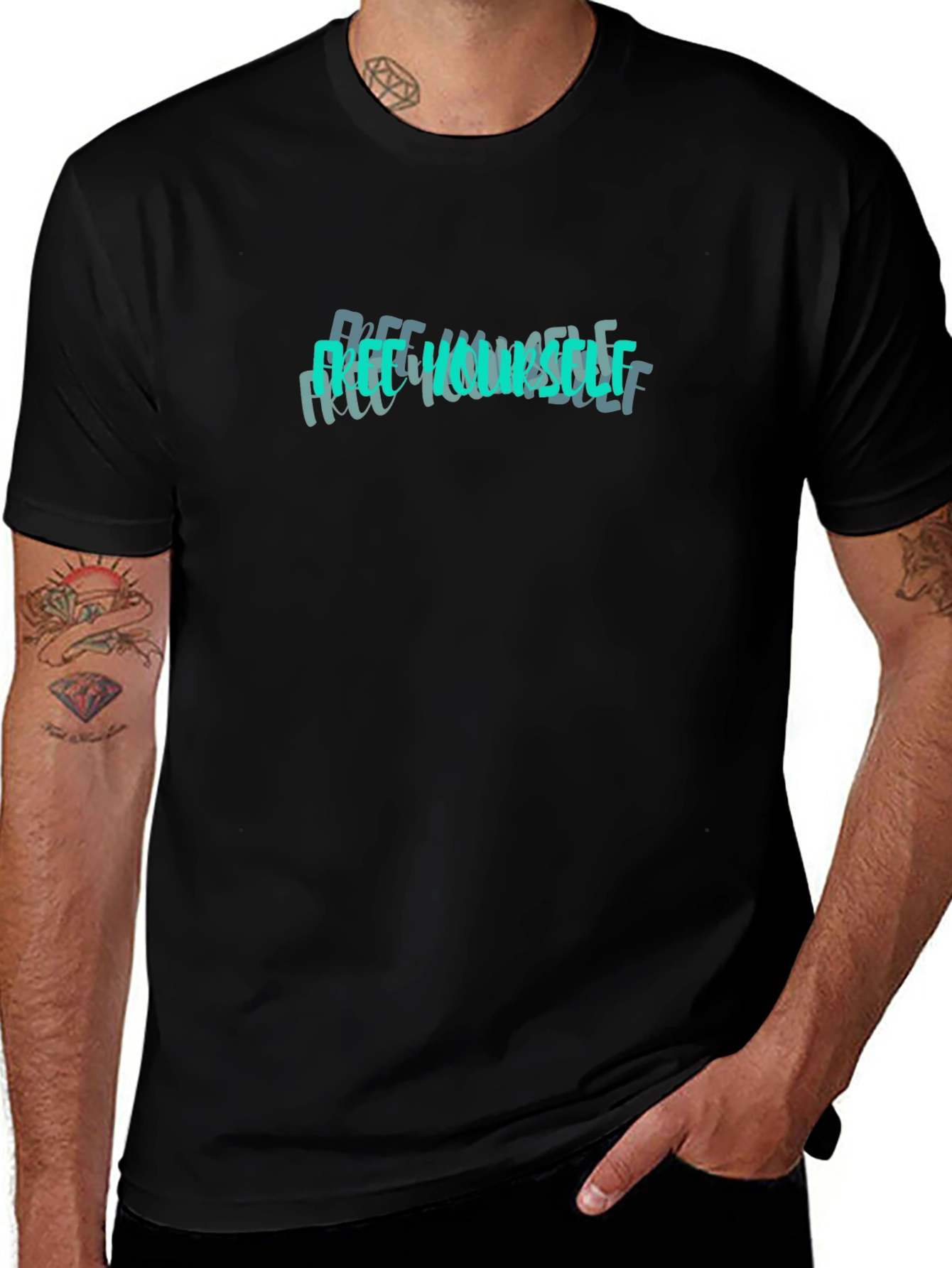 Free Yourself Graphic Tee - Black